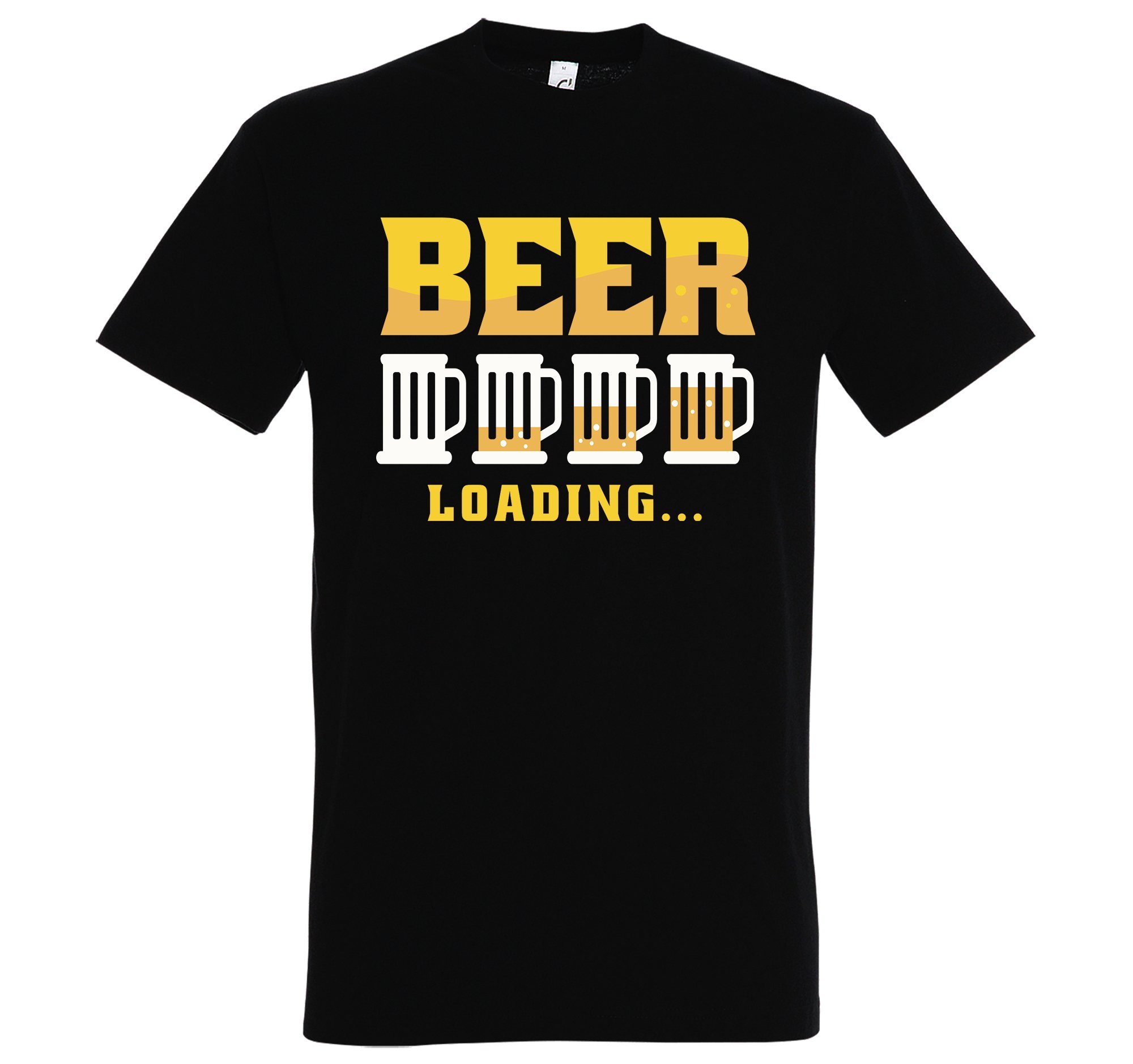 Youth Designz T-Shirt Beer Loading Herren Shirt mit trendigem Frontprint Schwarz