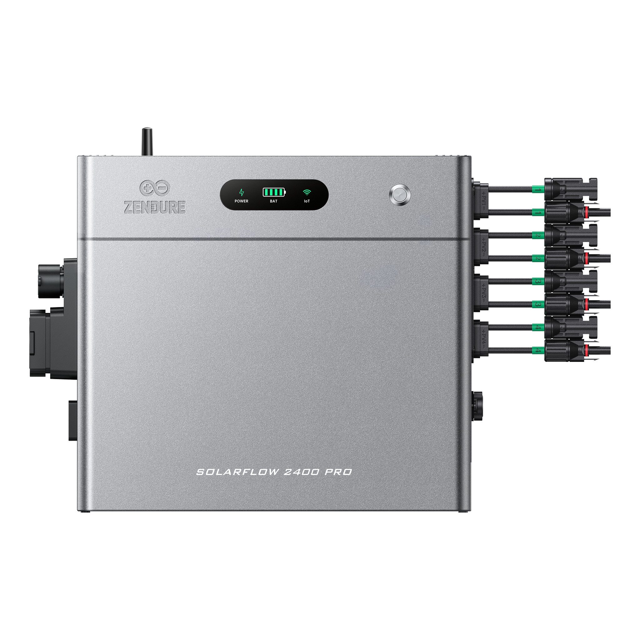 ZENDURE SuperCharged Balkonkraftwerk Zendure SolarFlow 2400 Pro mit 0/1/2/3/4/5 Zendure Batterie AB3000L, 800 W, (Set, 1× SolarFlow 2400 AC Pro mit 0/1/2/3/4/5× AB3000L Batterien), erweiterbar 2,88–16,8 kWh, IP65 Schutz, Plug and play