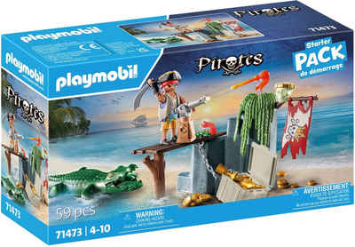 Playmobil® Konstruktions-Spielset Pirat mit Alligator (71473), Pirates, (59 St), teilweise aus recyceltem Material; Made in Europe