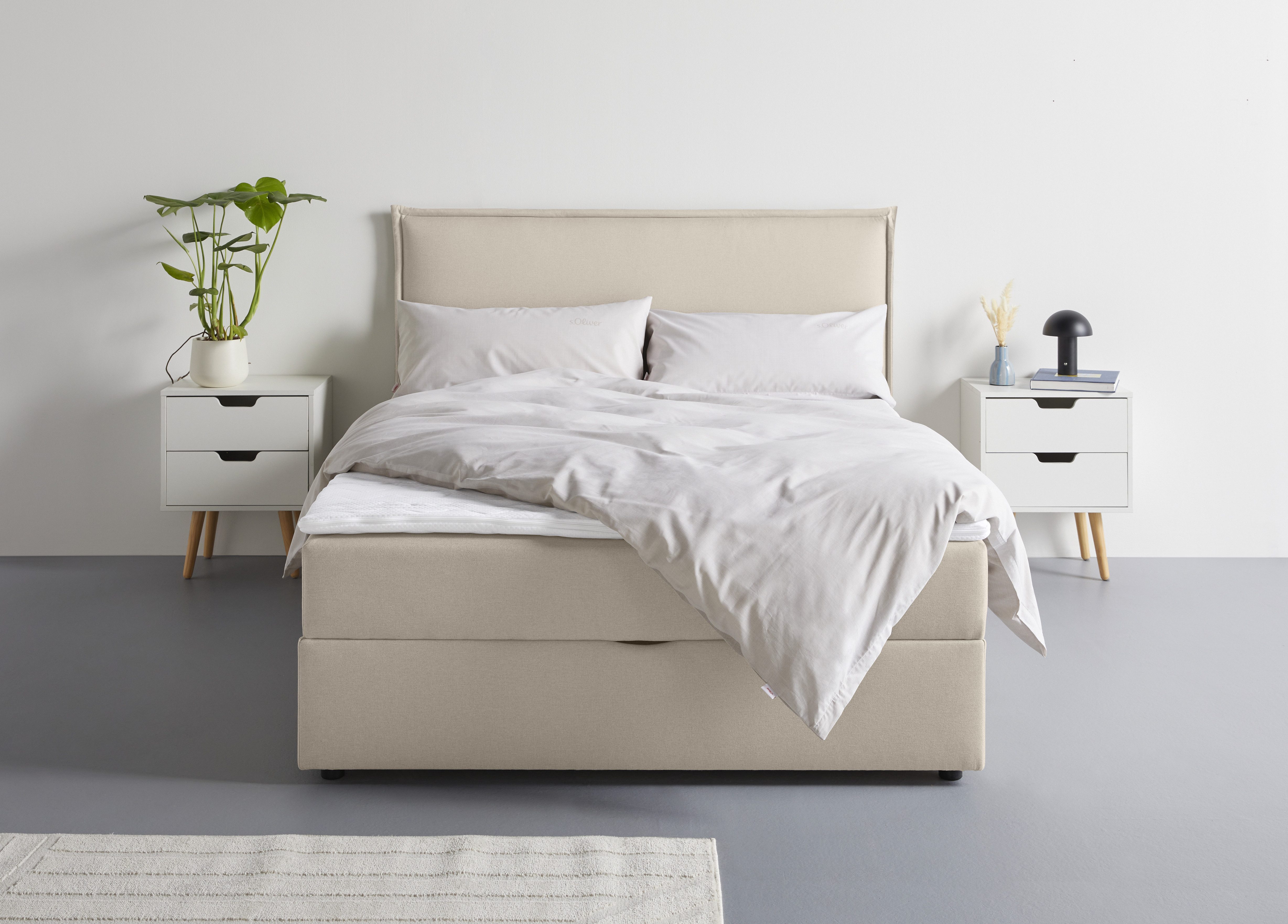 s.Oliver Boxbett Alissia, Boxbett mit Bettkasten, inkl. Topper