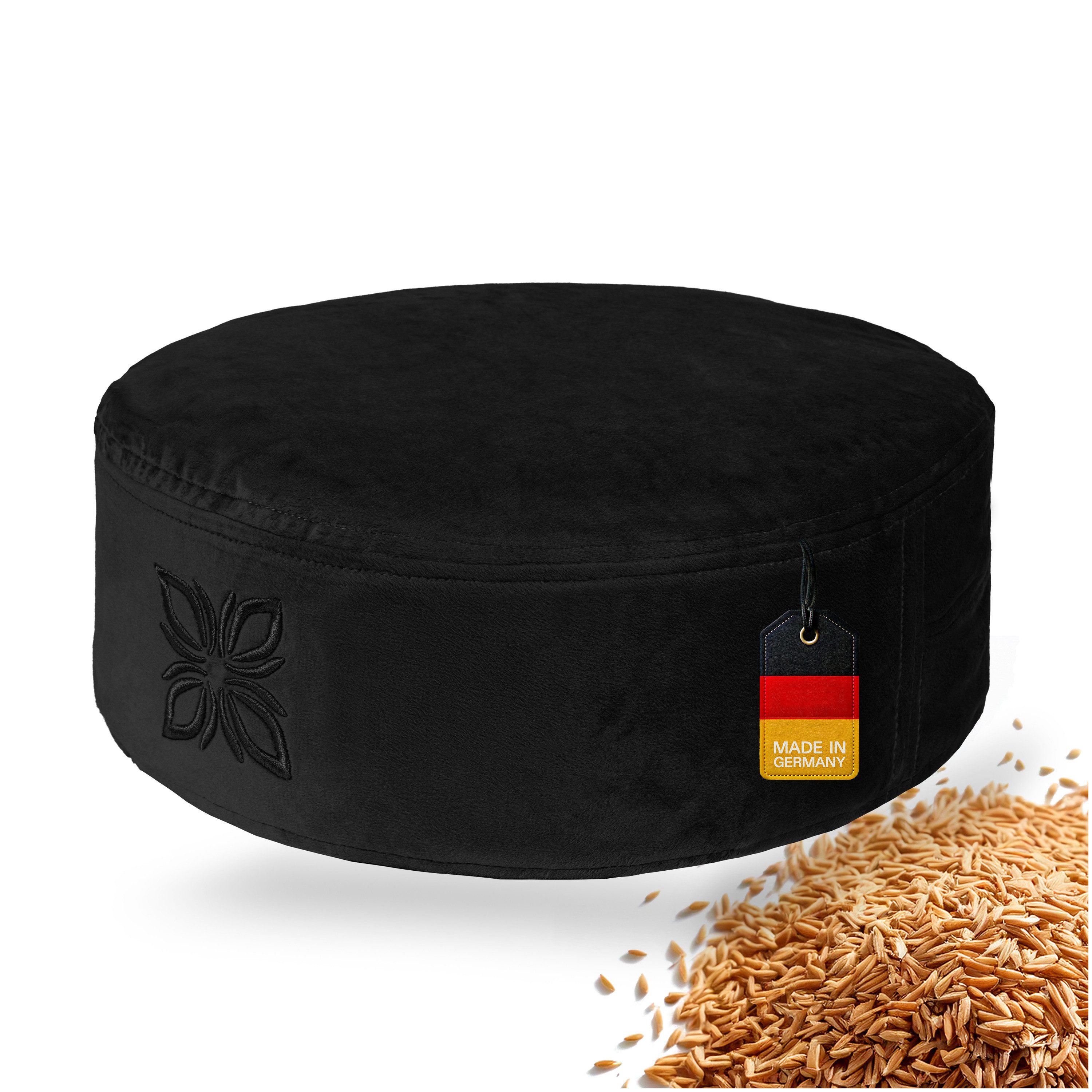 OMNANA Meditationskissen CUSHY™, Samt-Bezug, ergonomisch, nachhaltig, günstig online kaufen