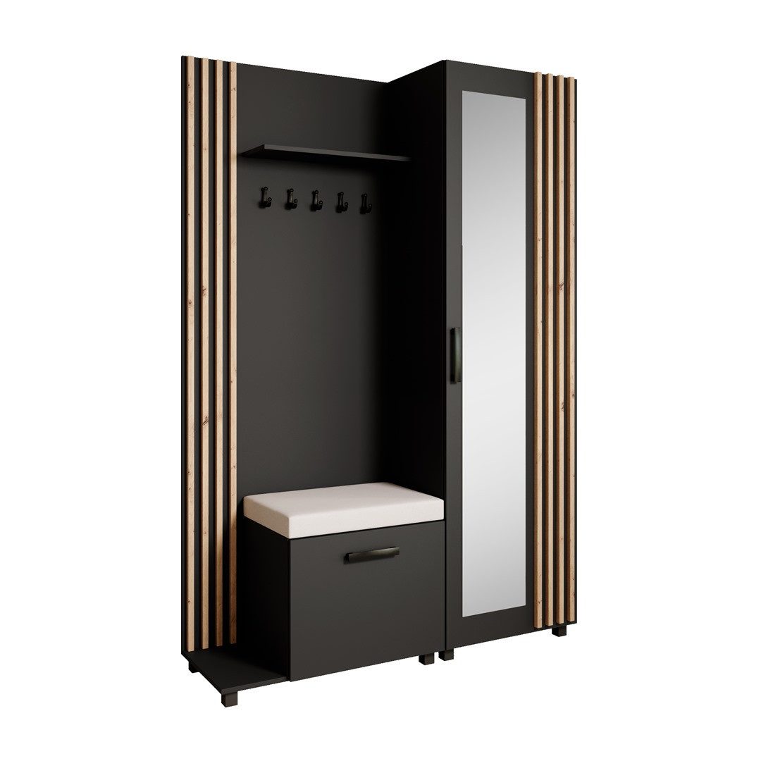 Beautysofa Garderobenschrank Garderoben-Set mit Aufhängern und günstig online kaufen
