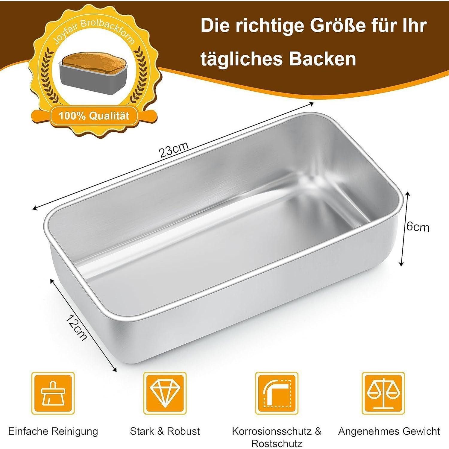 LuxusKollektion Brotbackform Brotbackform Edelstahl Kastenform Toastbrot Königskuchenform 3