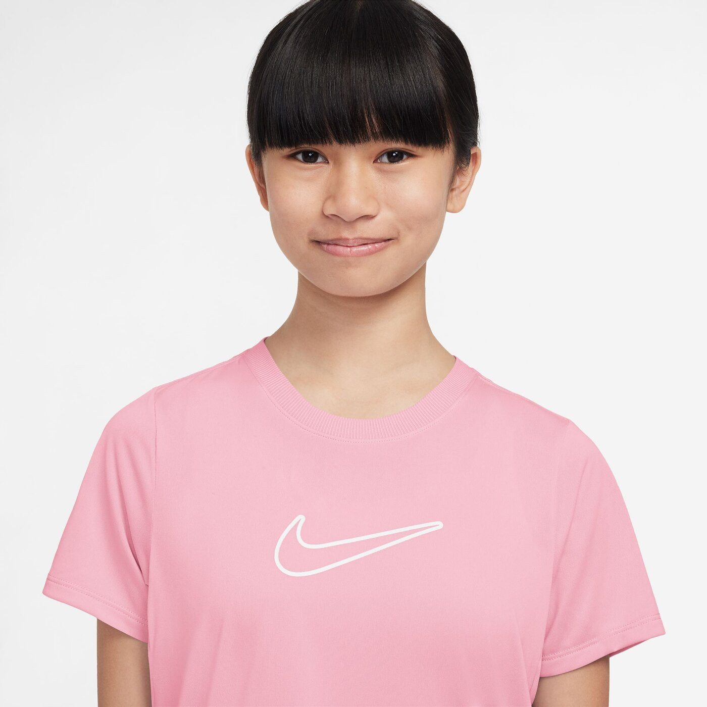 Nike Funktionsshirt G NK DF ONE STD SS TOP HBR POMEGRANATE/WHITE