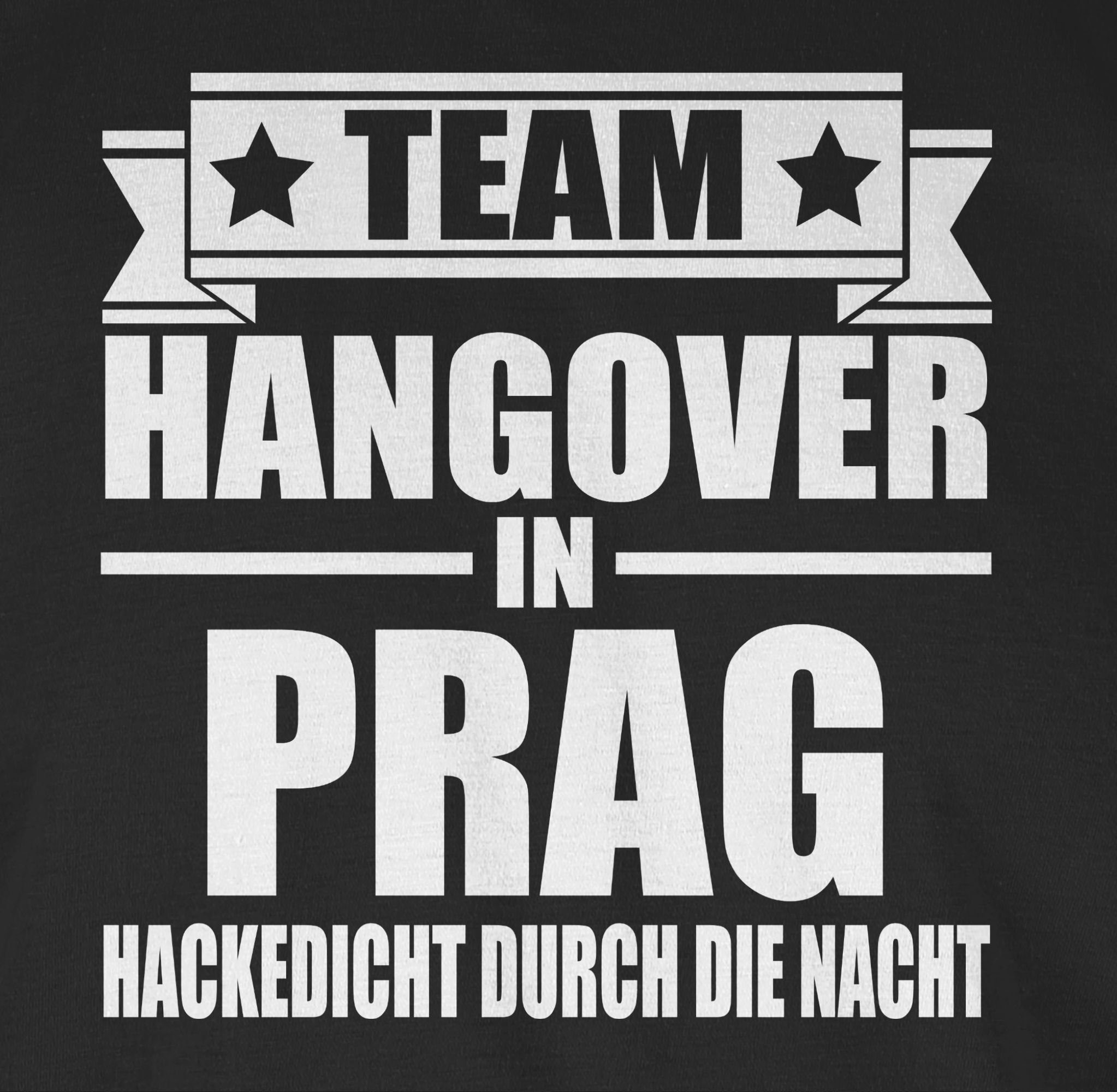 1 in Männer Shirtracer Team Prag Hangover JGA Schwarz T-Shirt