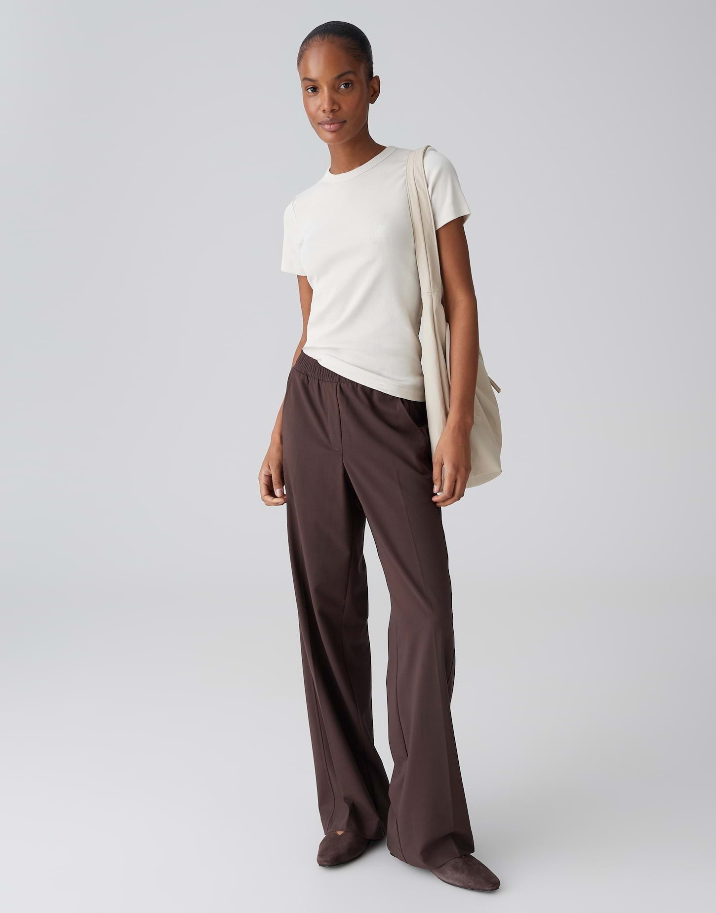 OPUS T-Shirt SAMUNA Slim Feines Rippshirt aus Baumwoll Mix – Bild 5 von 5