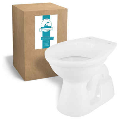 Calmwaters Tiefspül-WC, Bodenstehend, Abgang Senkrecht, Stand-WC, Weiß, Tiefspüler