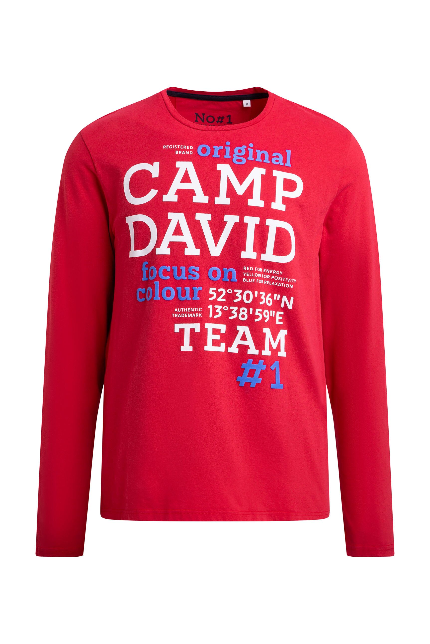 CAMP DAVID Rundhalsshirt aus Baumwolle günstig online kaufen