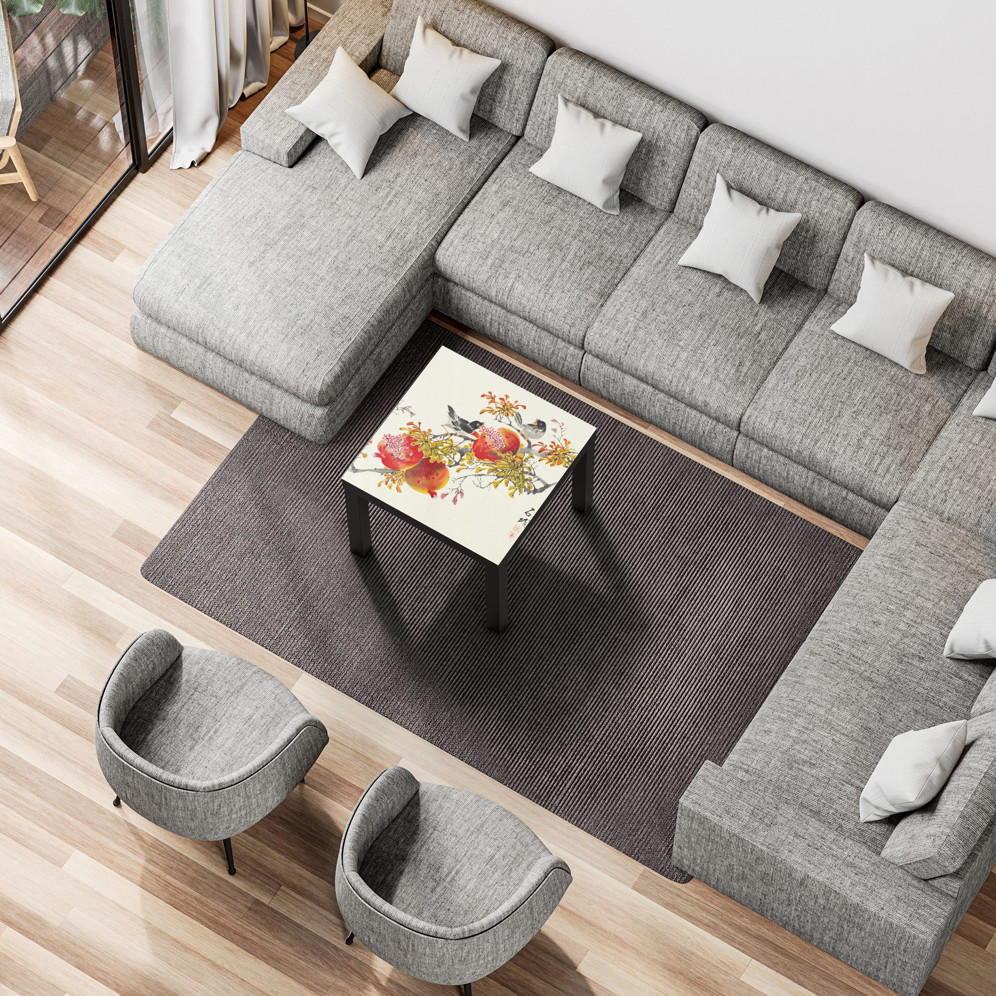 DEQORI Couchtisch 'Stille Eleganz', Glas Beistelltisch Glastisch modern