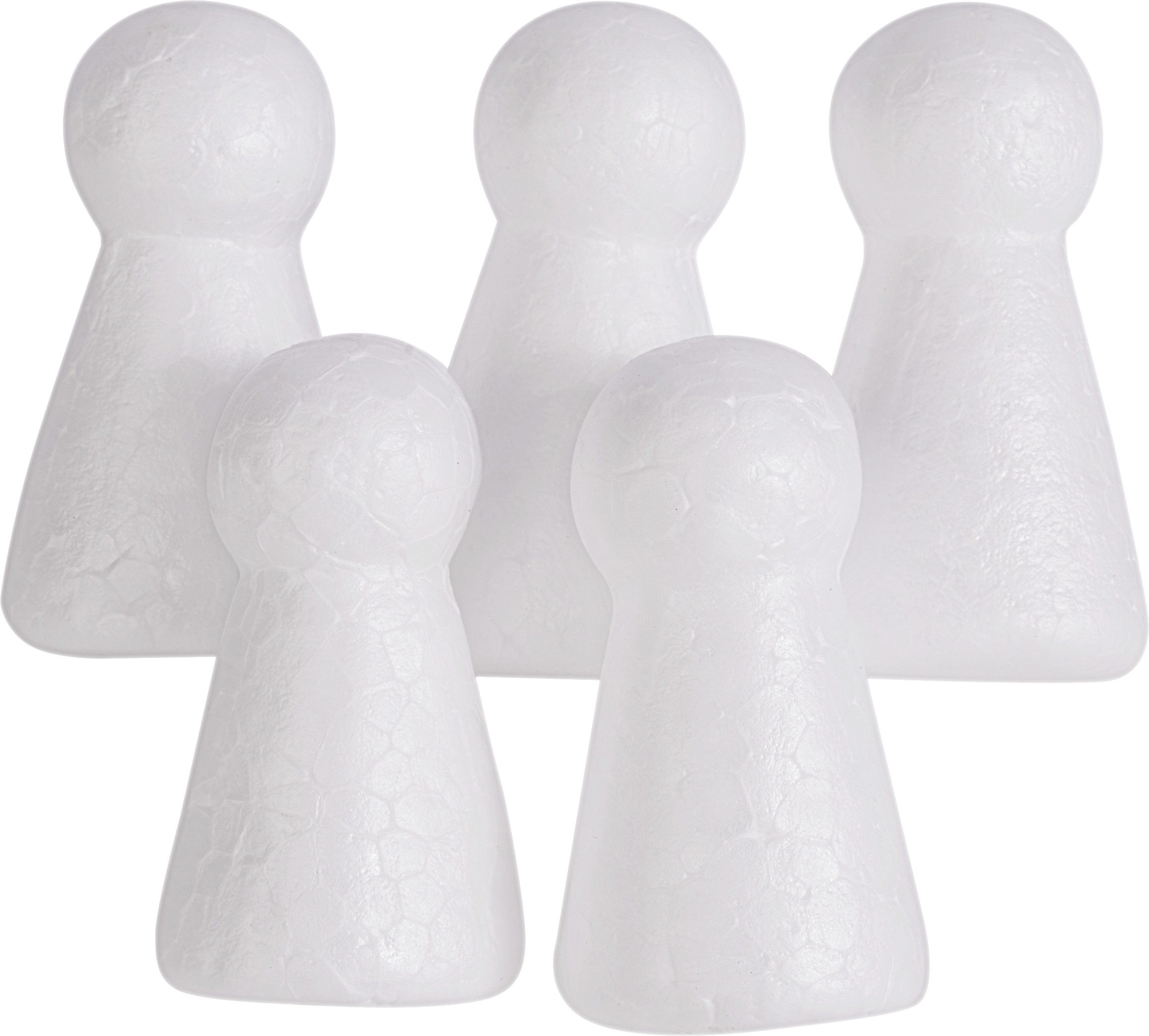 creativ company Styropor-Figur Kegel, 5 Stück