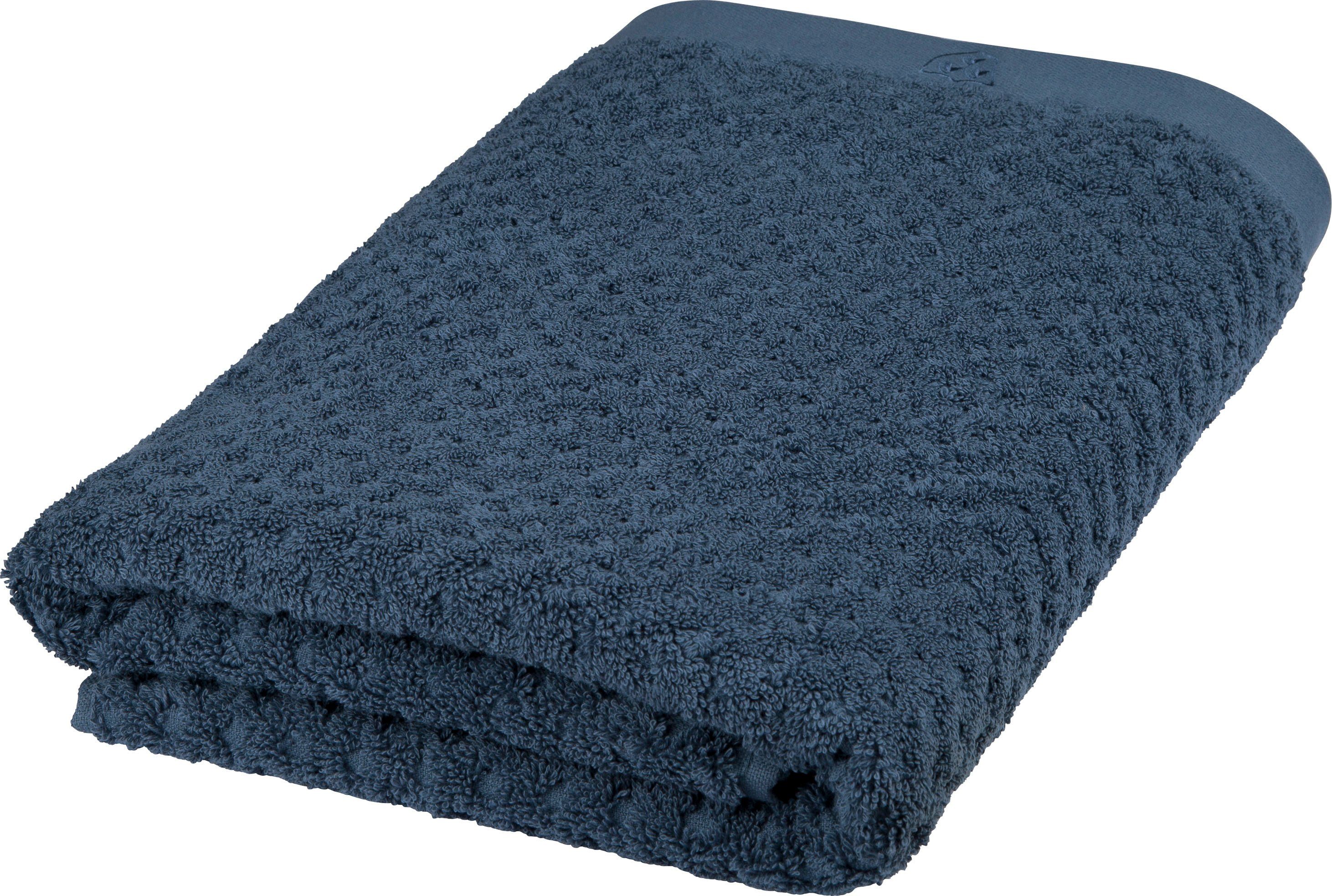 Duschtuch % Harmony, (1-St), Baumwolle Frottier ROSS 100 denim