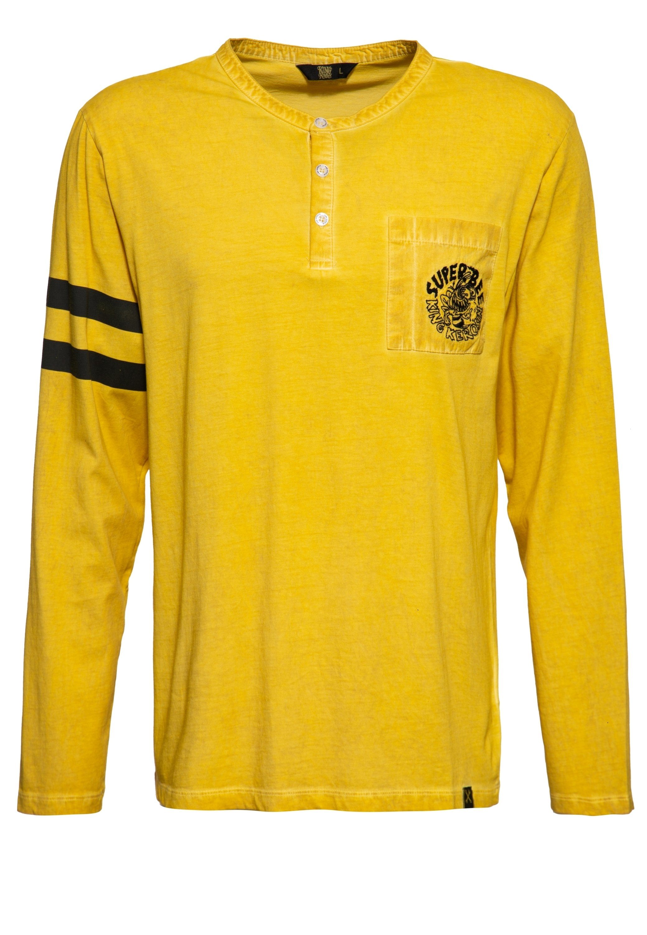 KingKerosin Longsleeve Super Bee mit Prints | Print-Shirts