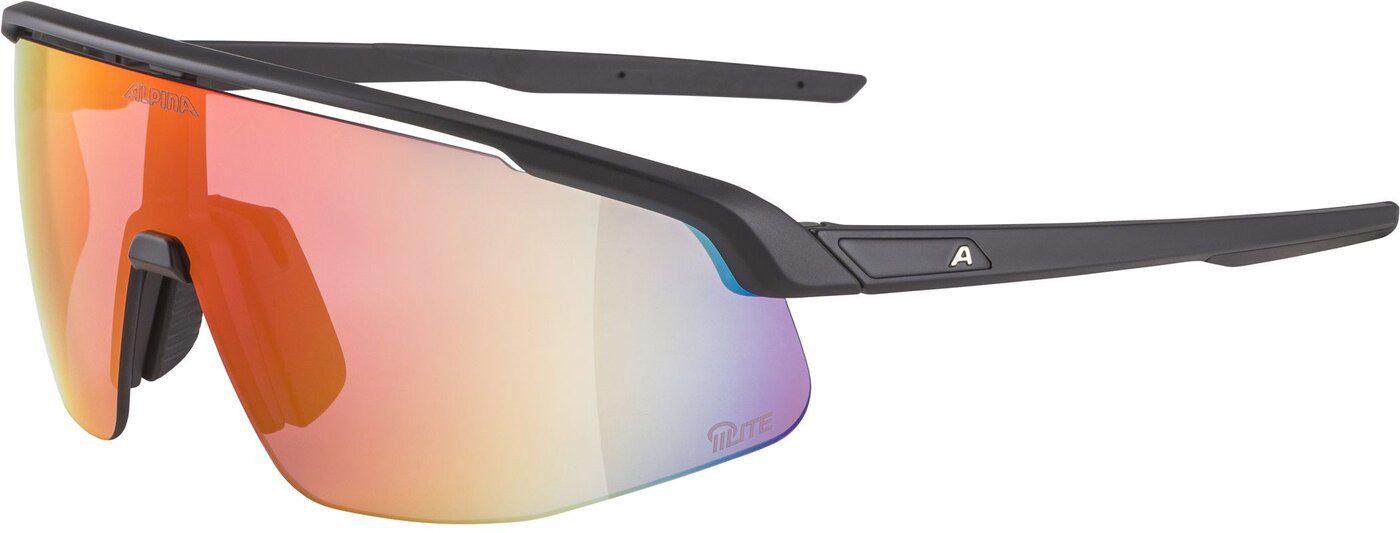 Alpina Sports Sonnenbrille TURBO PRO Q-LITE black-white-red matt