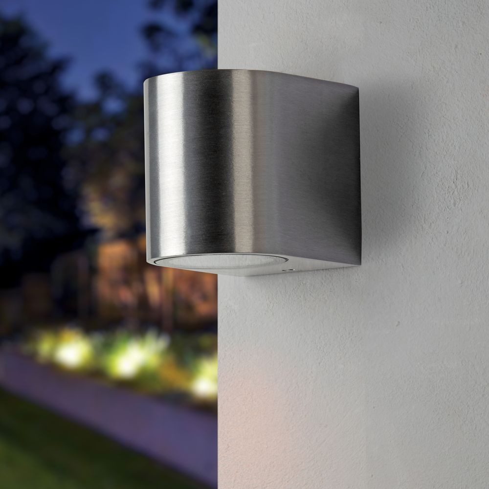 famlights Außen-Wandleuchte famlights, Außenwandleuchte Daria aus Metall in Aluminium