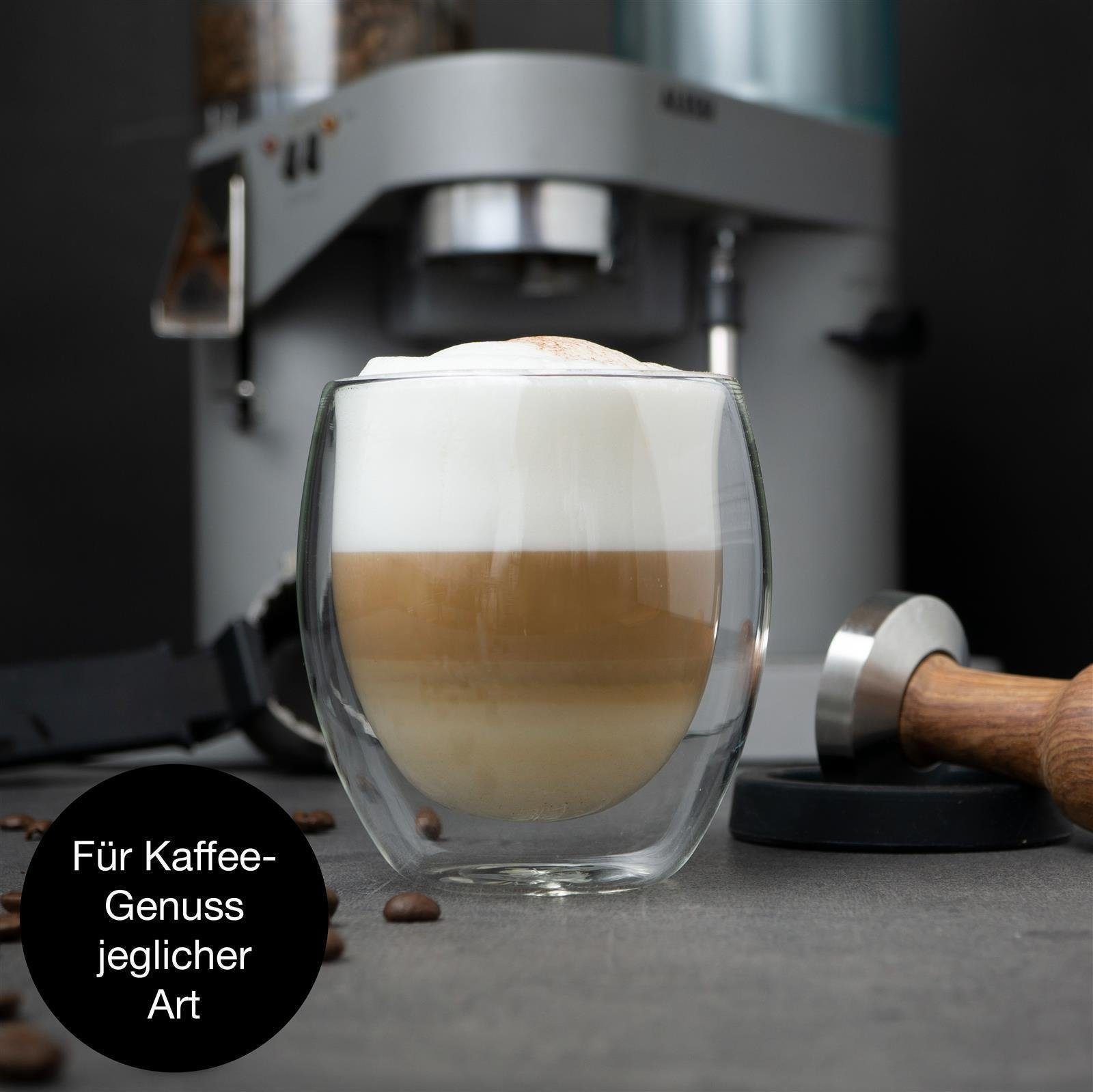 Neueste Produkte dieser Saison Moritz & Moritz Gläser-Set Moritz Kaltgetränke 250 Cappuccino Roma ml Tee Heiß- & x Borosilikatglas, für 2 Doppelwand-Thermo-Gläser, Barista und Moritz