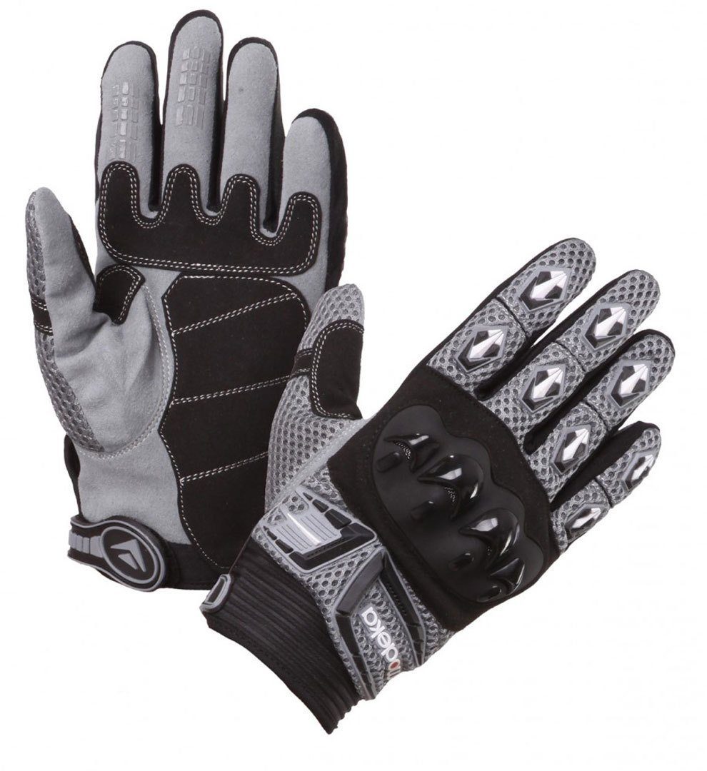 MX Modeka Black/Gray Handschuhe Top Motorradhandschuhe