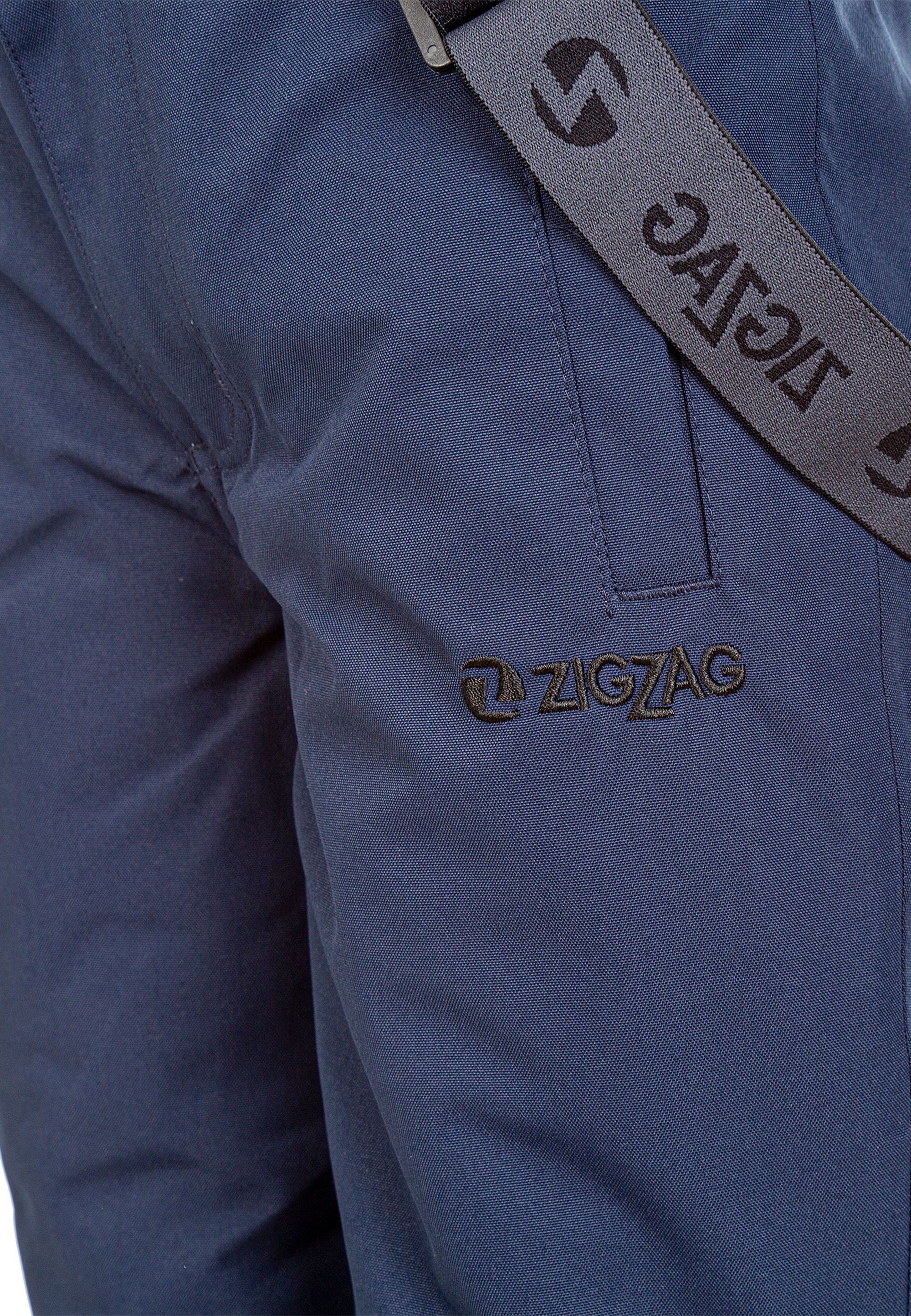 Hosenträgern abnehmbaren Soho Skihose mit ZIGZAG dunkelblau