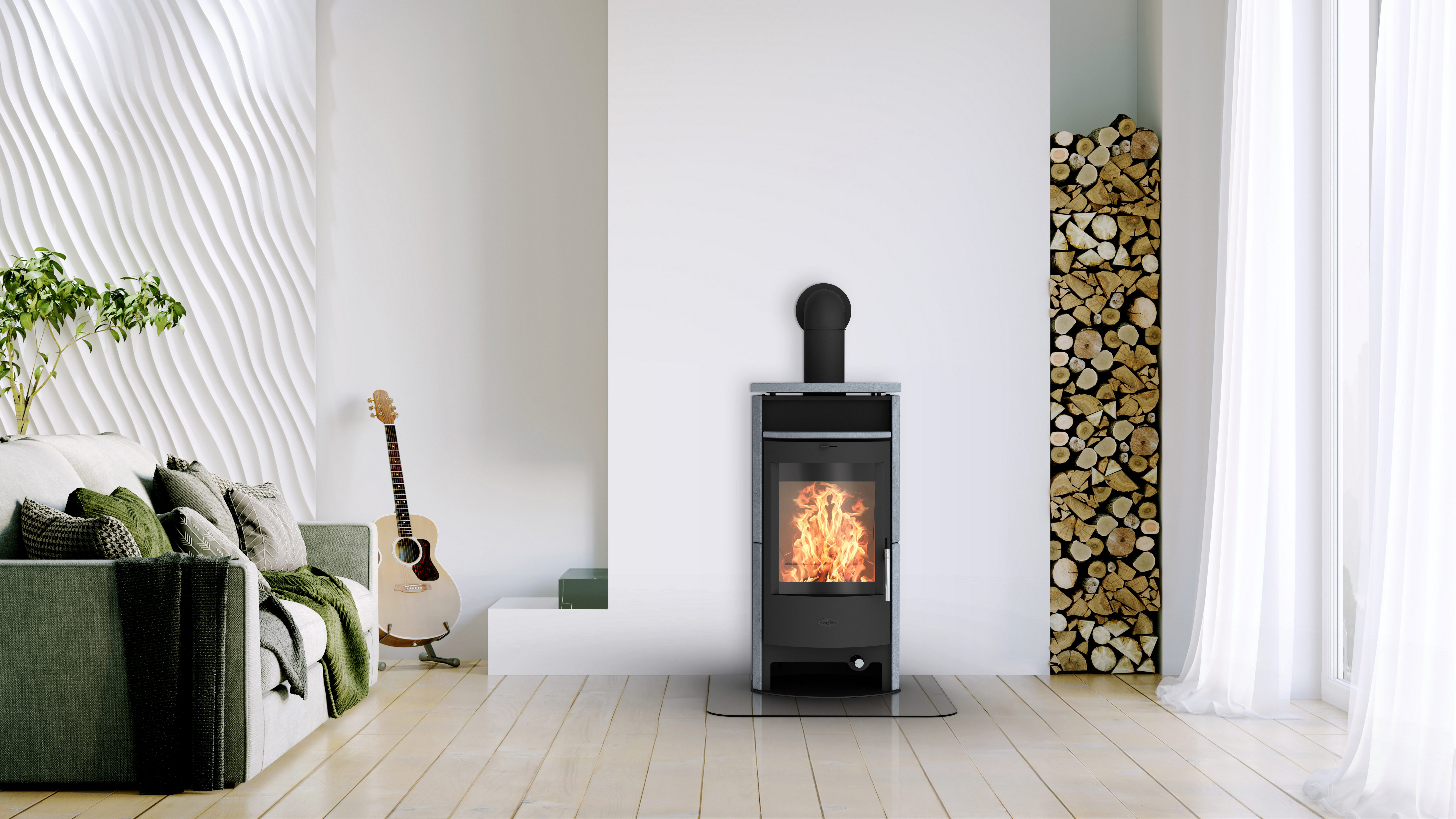 Fireplace Kaminofen Heathus Parma Speckstein, 6,0 günstig online kaufen