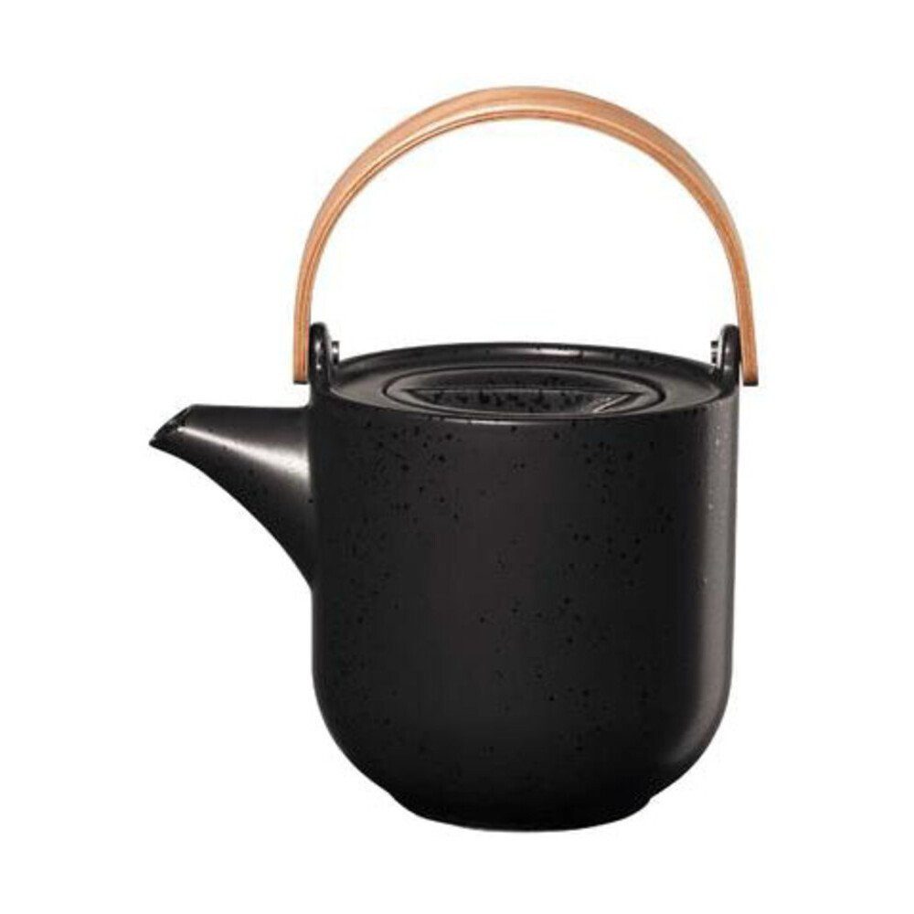 ASA SELECTION Teekanne Teekanne 1,0 l Coppa Kuro, 1.00 l, (1-St), Teekanne, 1 l, Porzellan