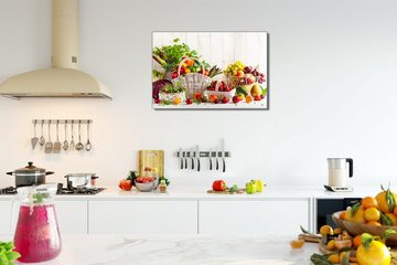 Victor (Zenith) Acrylglasbild Acrylglasbild \"Frisches Obst & Gemüse\" - Größe: 30 x 45 cm, Lebensmittel, in 30x45cm, Glasbilder Küche, Wanddeko, Küchenbild