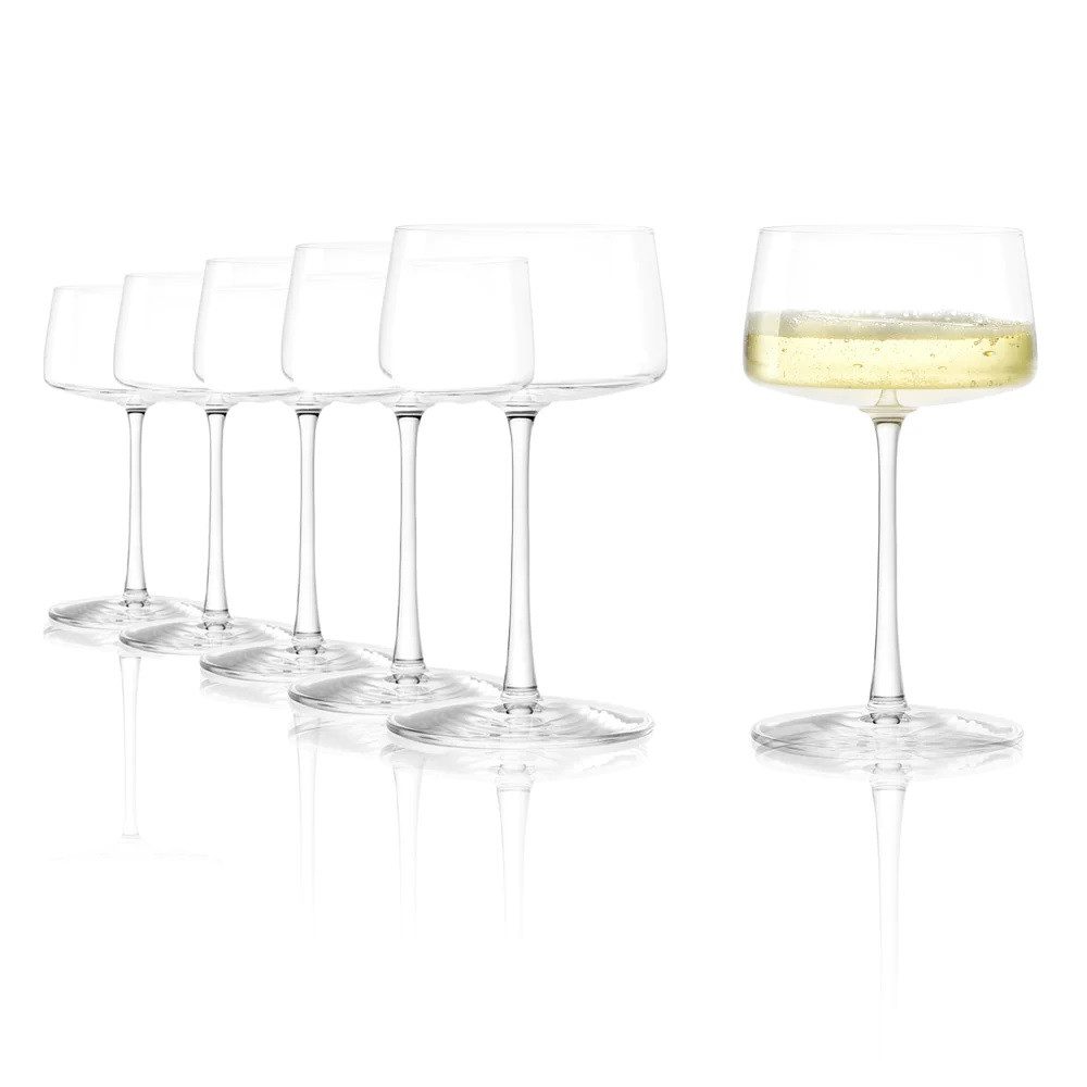 Stölzle Sektglas Stölzle Lausitz Power Champagnerschale 6er Set, Glas