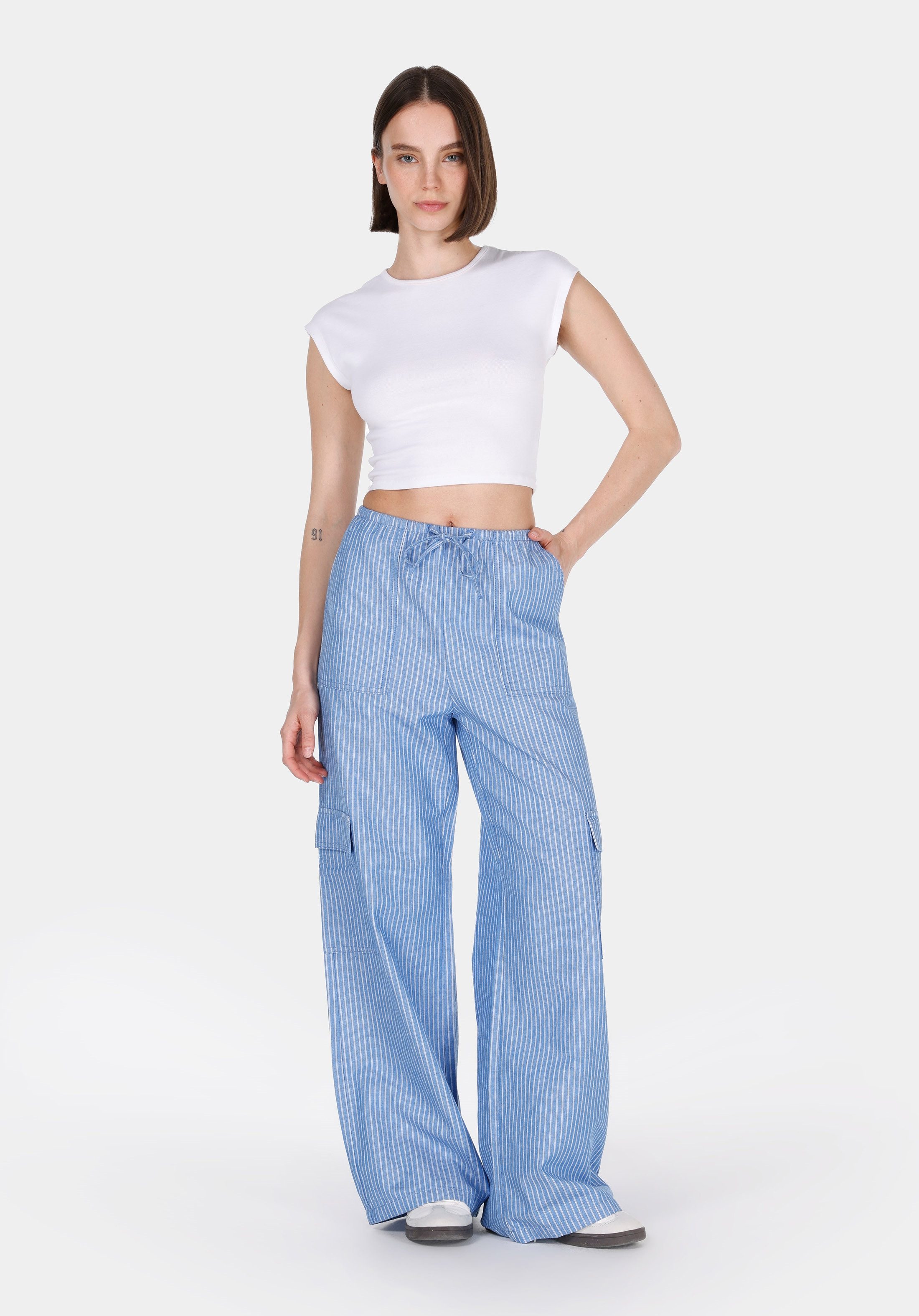 Colins Girlfriend-Jeans Colins Regular Fit High Waist Wide Leg Damenhose