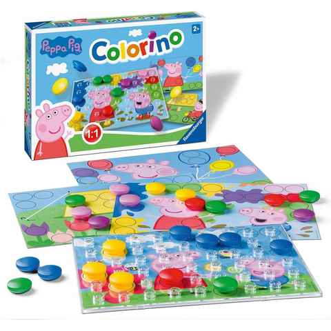 Ravensburger Spiel, Steckspiel Peppa Pig Colorino, Made in Europe; FSC® - schützt Wald - weltweit