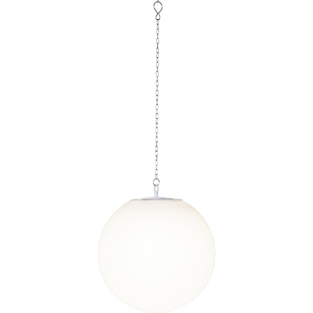 STAR TRADING Hängeleuchte LED Solar Gartenkugel Globy zum Aufhängen 2Lichtleistungen 30cm Sensor, LED Classic, warmweiß (2100K bis 3000K)