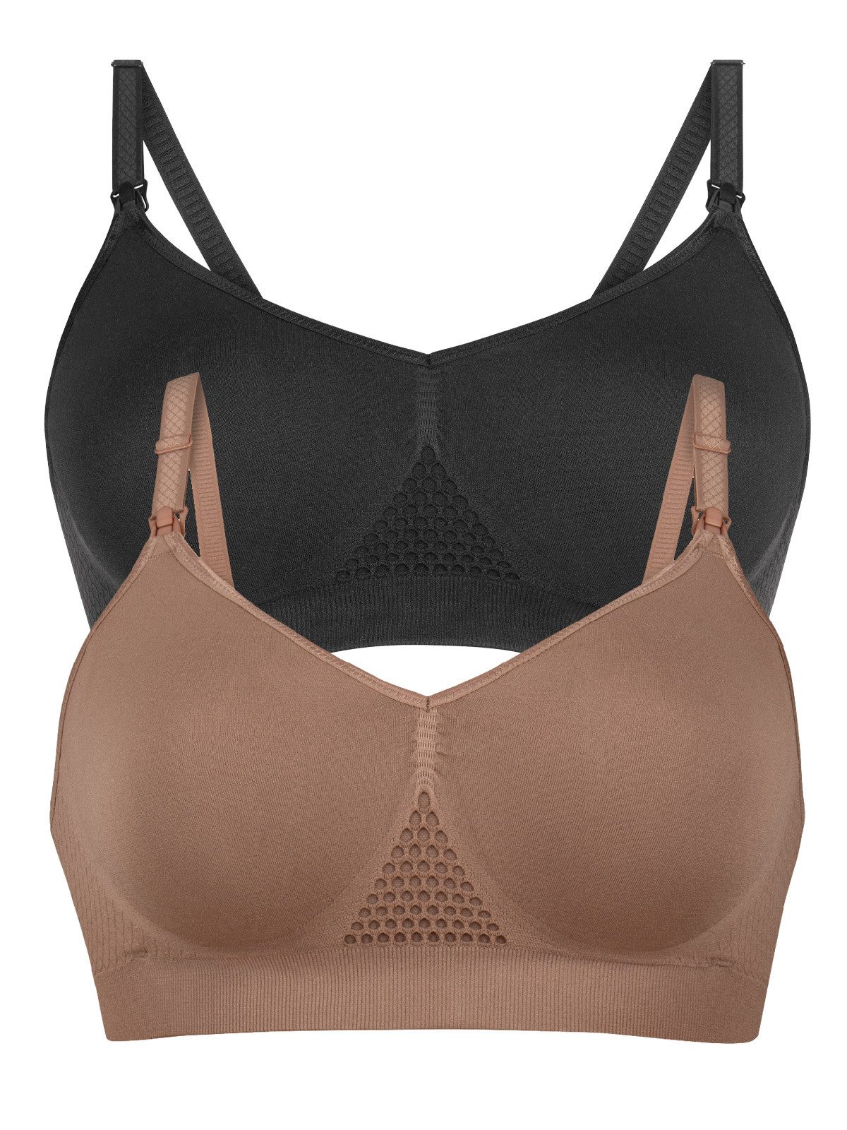 Anita Maternity Set: Still-BH Still Bustier 2er Pack Seamless (Packung, 2-tlg) Stillfunktion