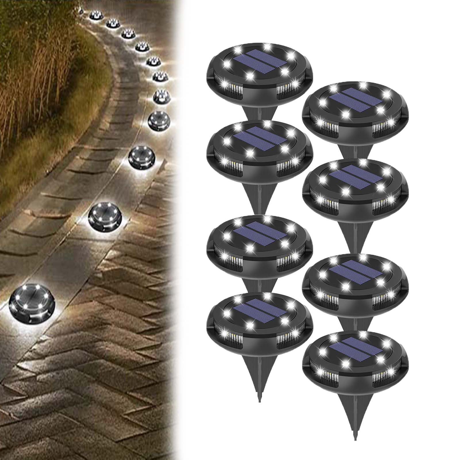 Jibenhome LED Solarleuchte Solar Bodenleuchten,10 LED günstig online kaufen