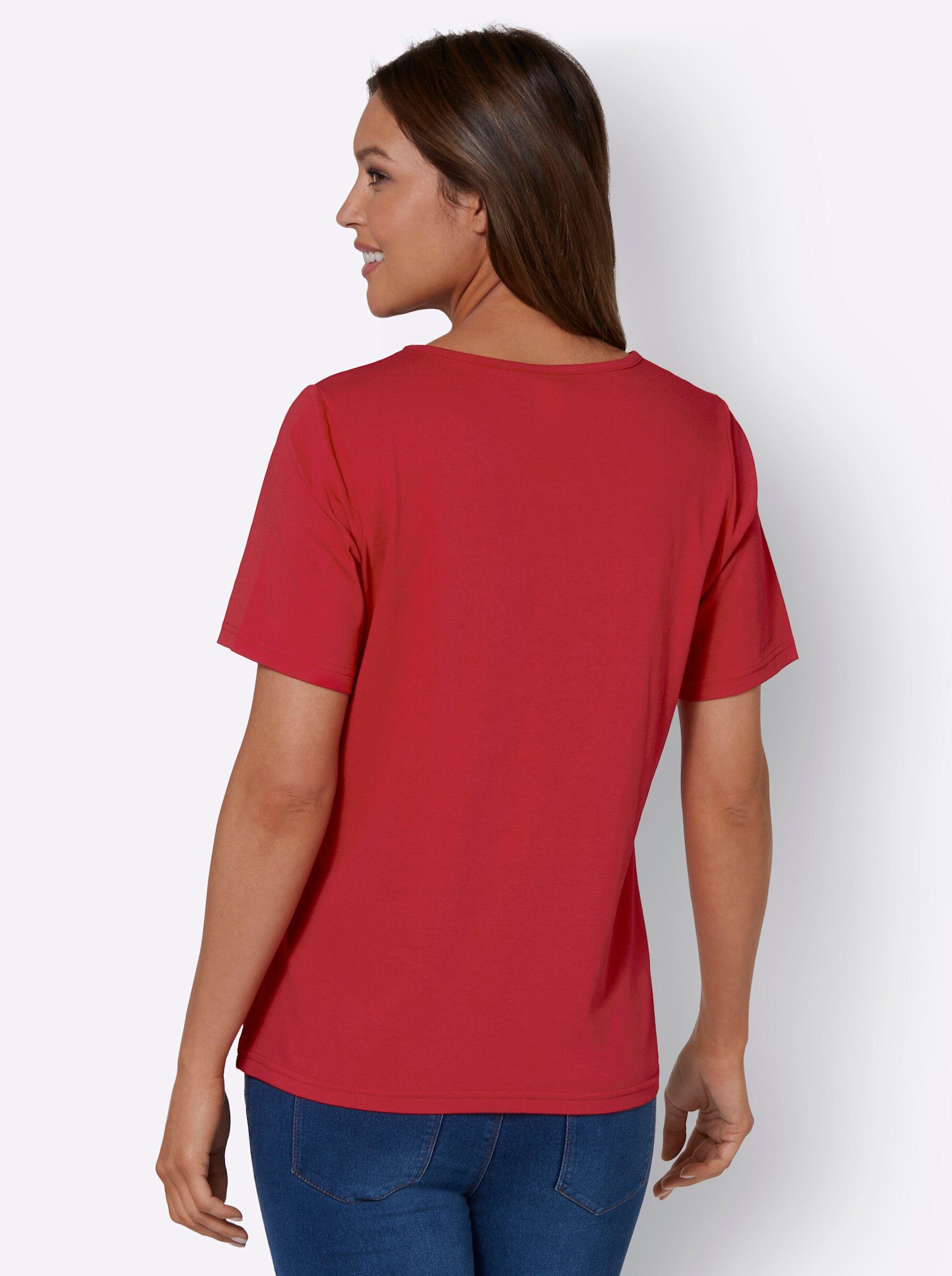 Sieh an! erdbeere-bedruckt T-Shirt