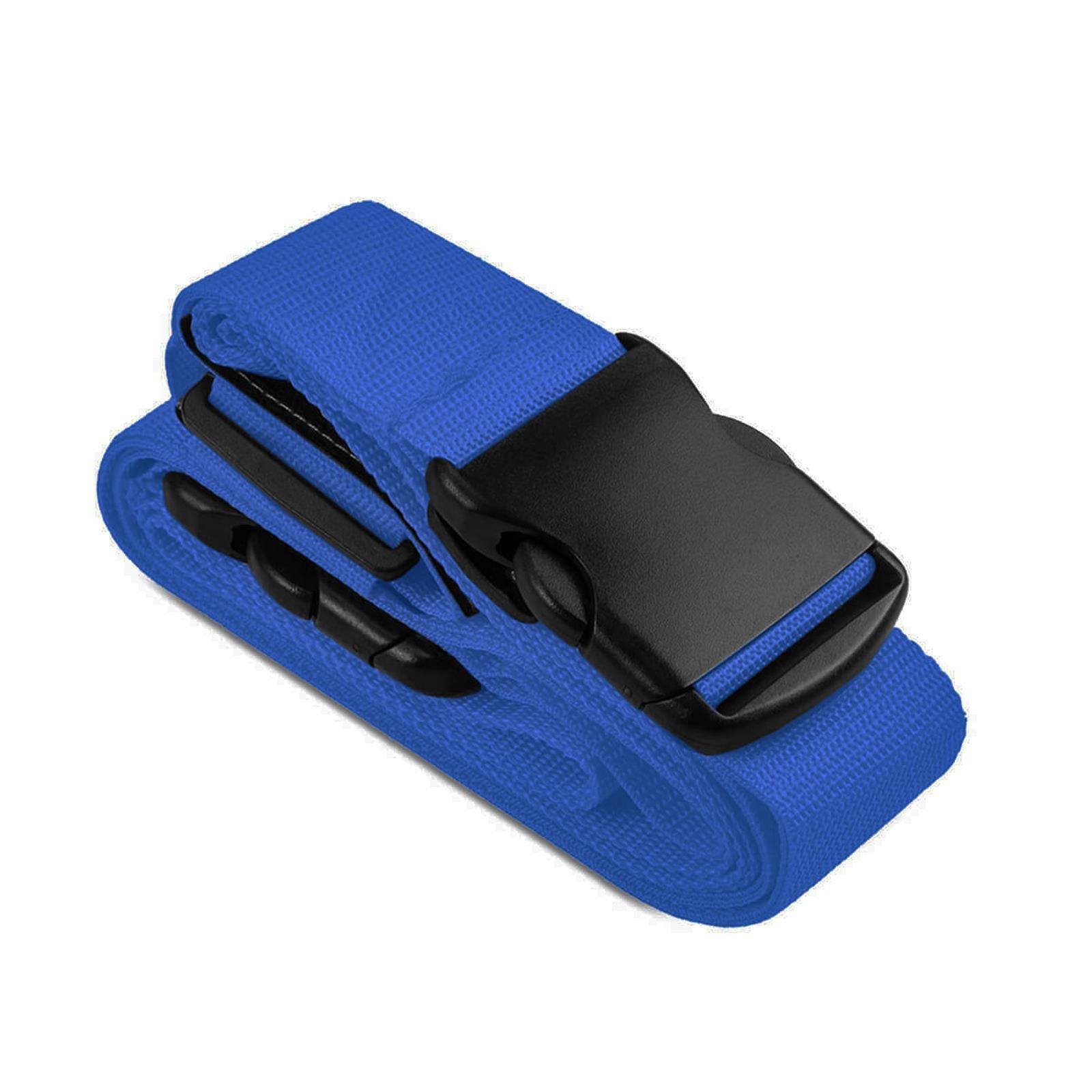 VERCO Koffergurt Gepäckgurt Koffergürtel Kofferband, (1-tlg), Gepäckband Kofferriemen für die Reise in der Farbe Blau