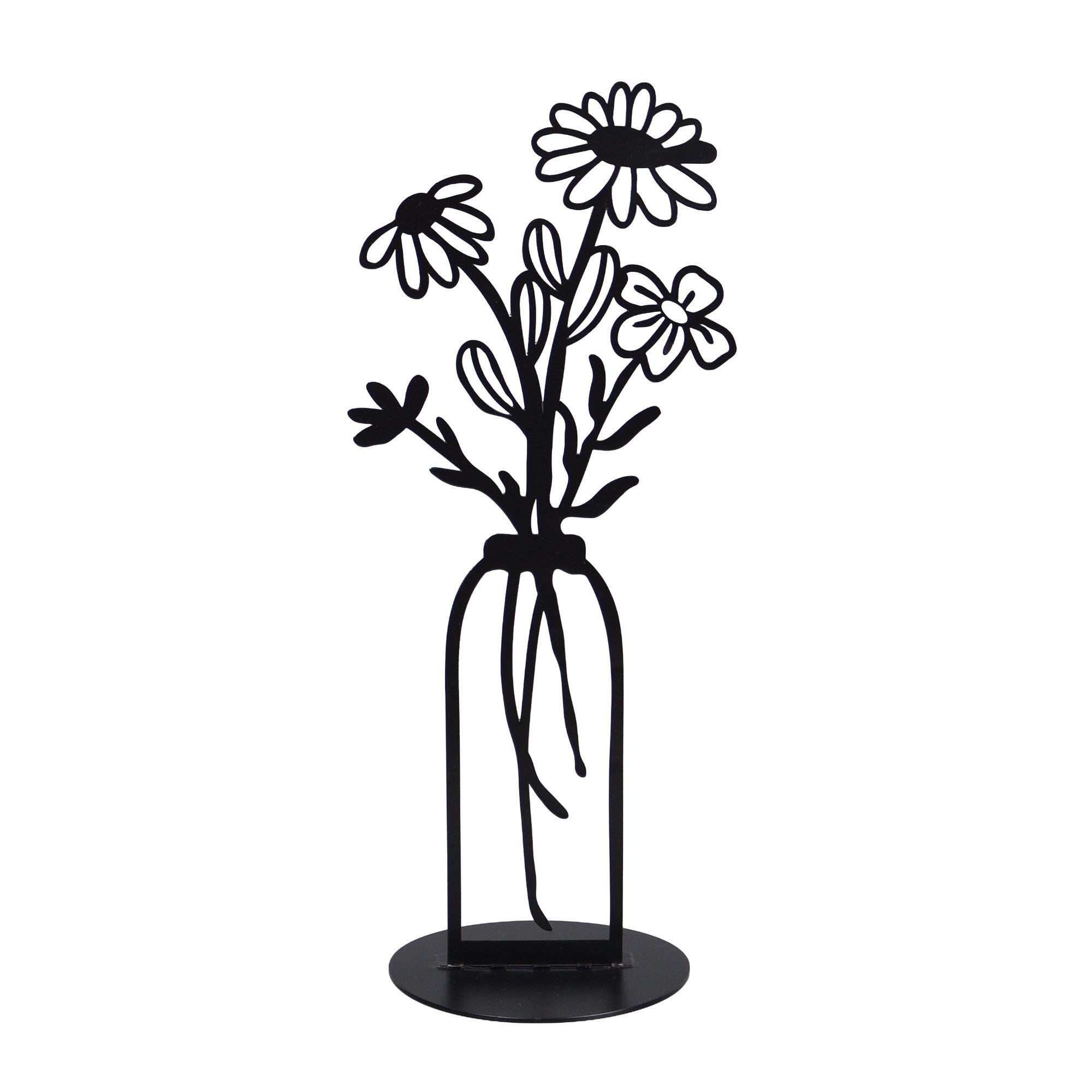 UNUS HOME Dekofigur Deko Aufsteller aus Metall Blumenvase 35 cm (Aufsteller günstig online kaufen