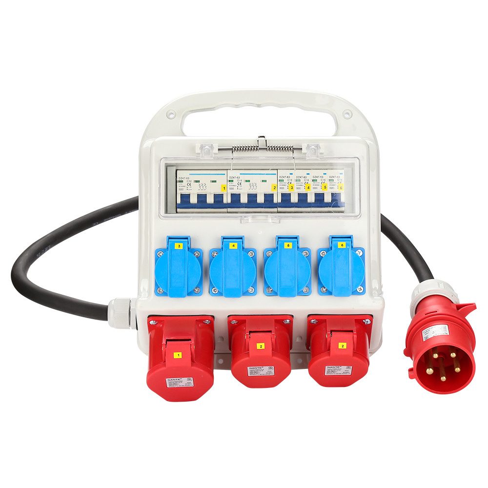 Clanmacy Stromverteiler Baustromverteiler Wandverteiler Gartensteckdose CEE Steckdosenverteiler