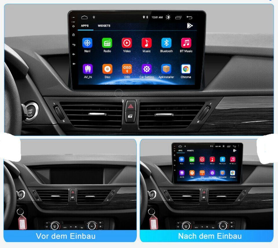 BMW X1 GPS GABITECH 11 Navi Android 2009-2012 10" Autoradio Autoradio E84 für