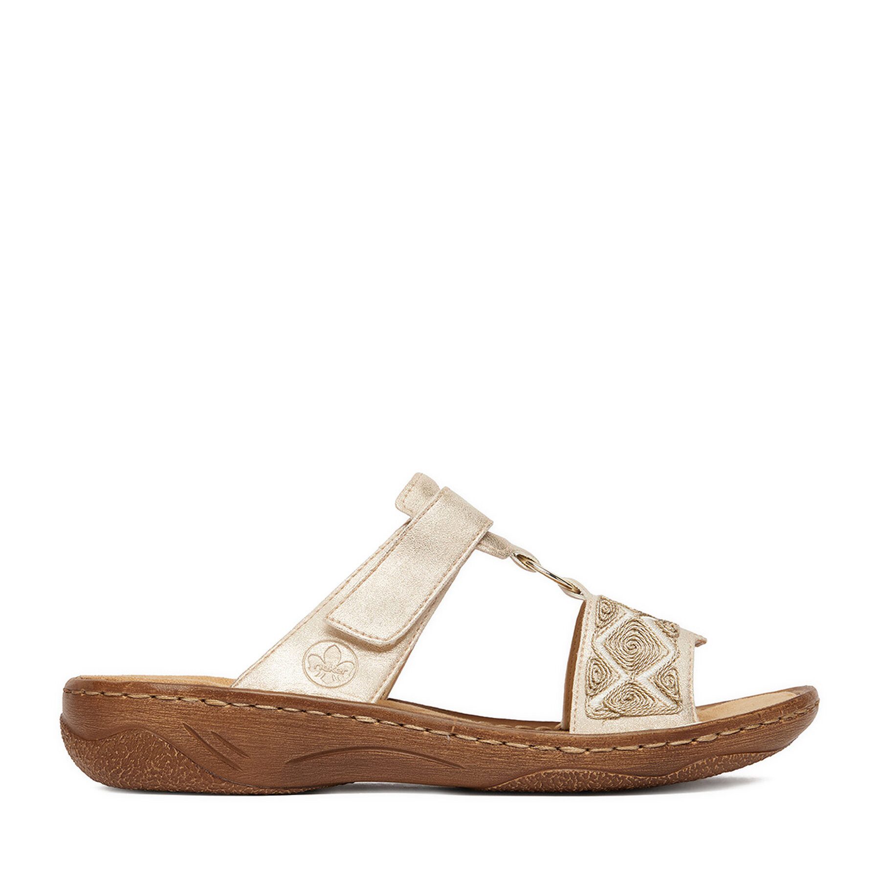 Rieker Rieker Damen-Flip-Flops Gold V2864-60 Badepantolette