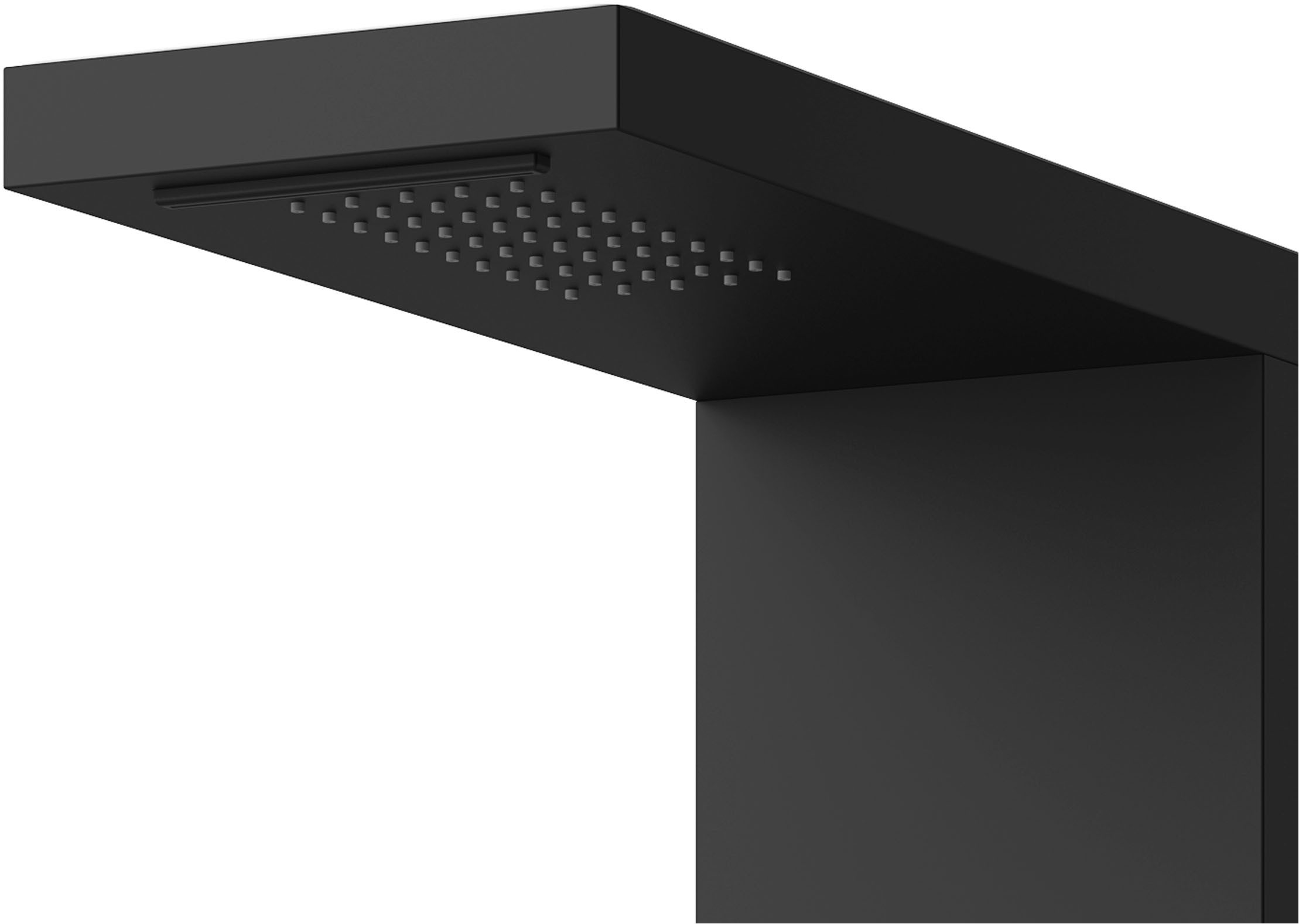 Marwell Duschsäule Essenza, Höhe 125 cm, Edelstahl Regendusche, 125 x 20 cm