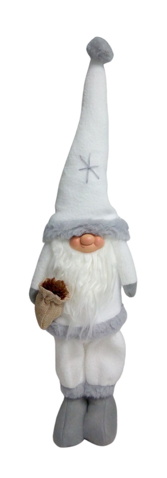 BURI Dekofigur Weihnachtswichtel Mann oder Frau mit Zipfelmütze 55cm Weihnachtsdeko W