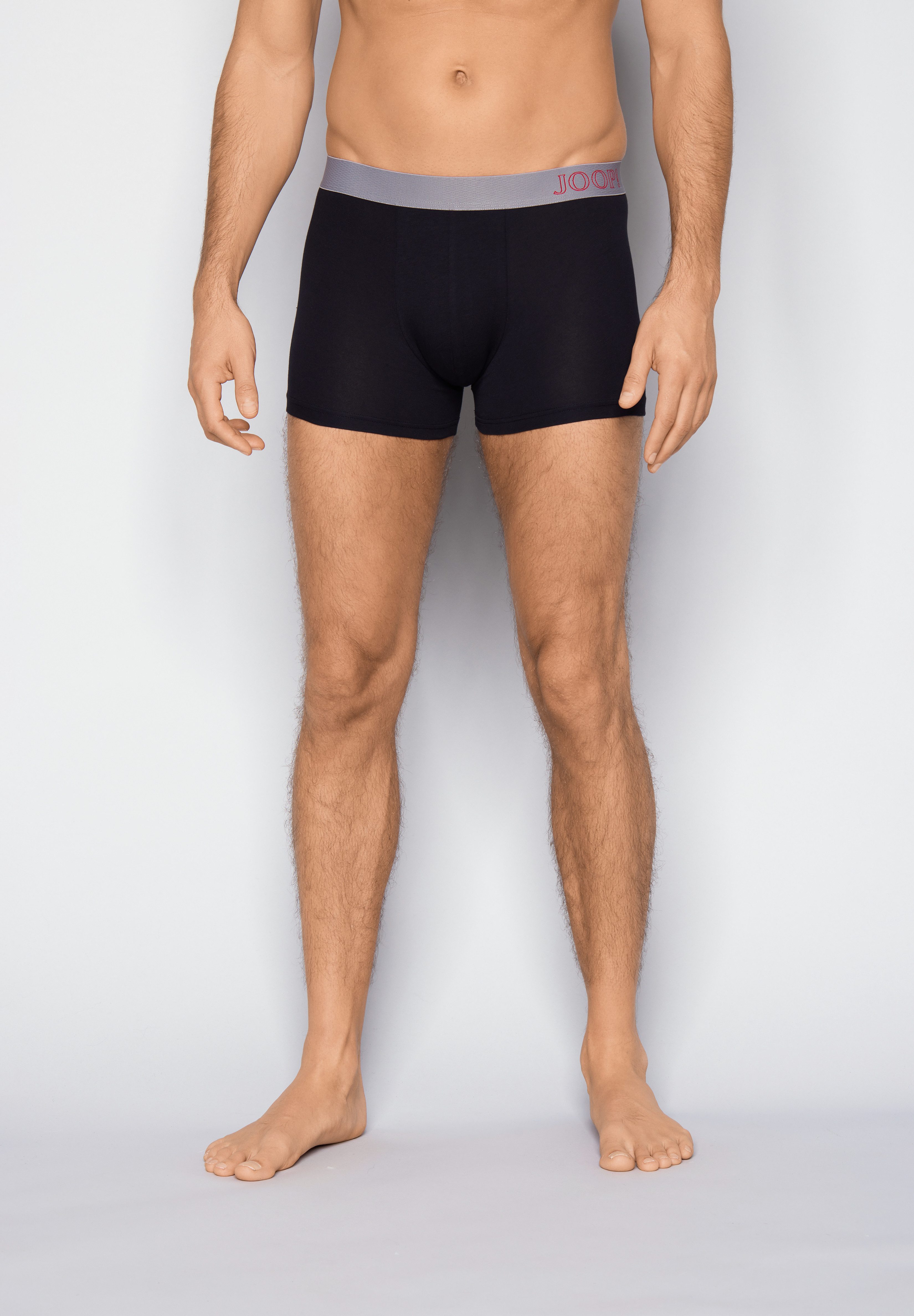 JOOP! Boxershorts Everyday (3er Pack) ohne Eingriffe, Cornflower-Design, elastischer Logobund