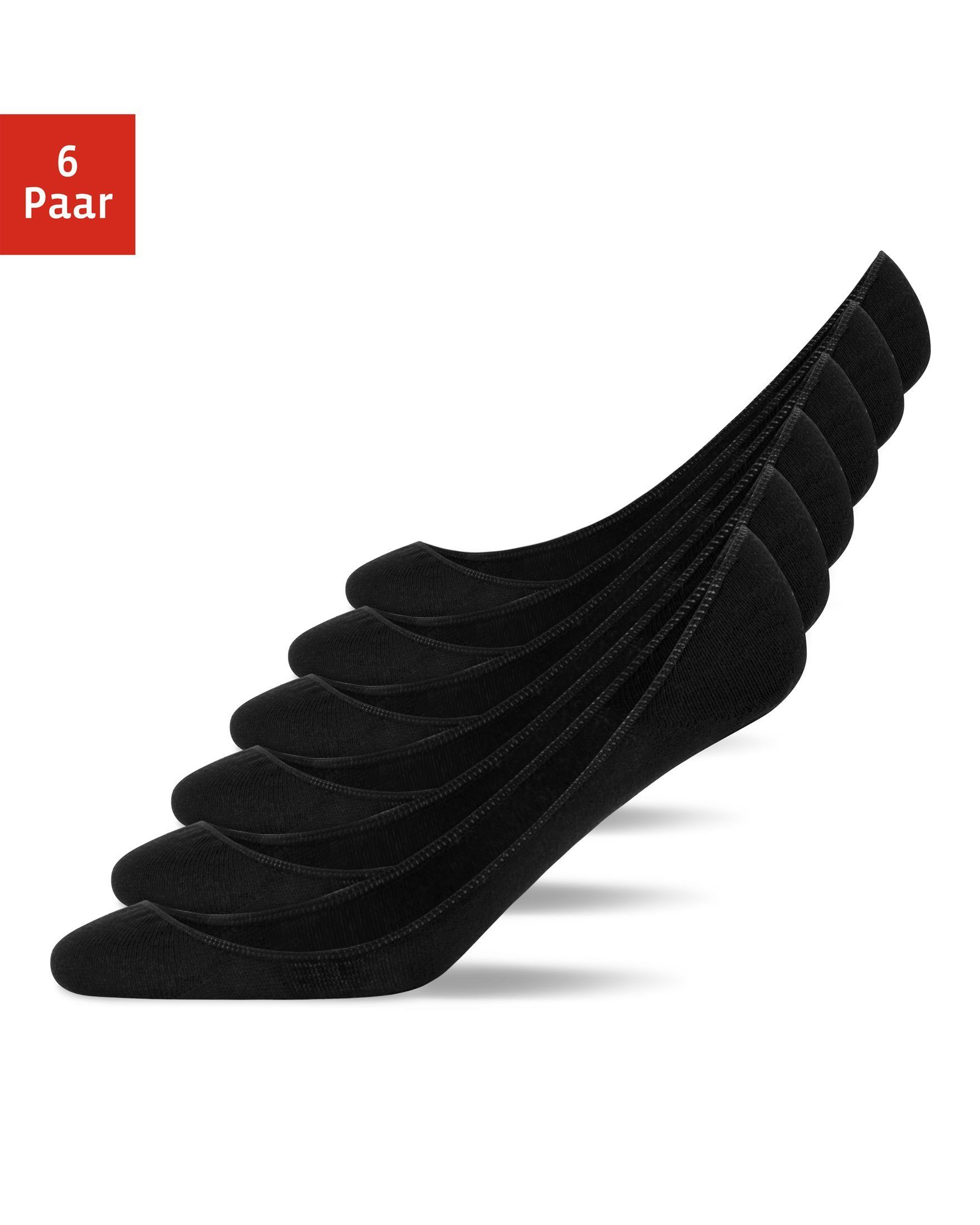 SNOCKS Подследники Loafer Носки Ballerina Носки (6-Paar) aus Bio-Baumwolle, perfekt für Ballerinas