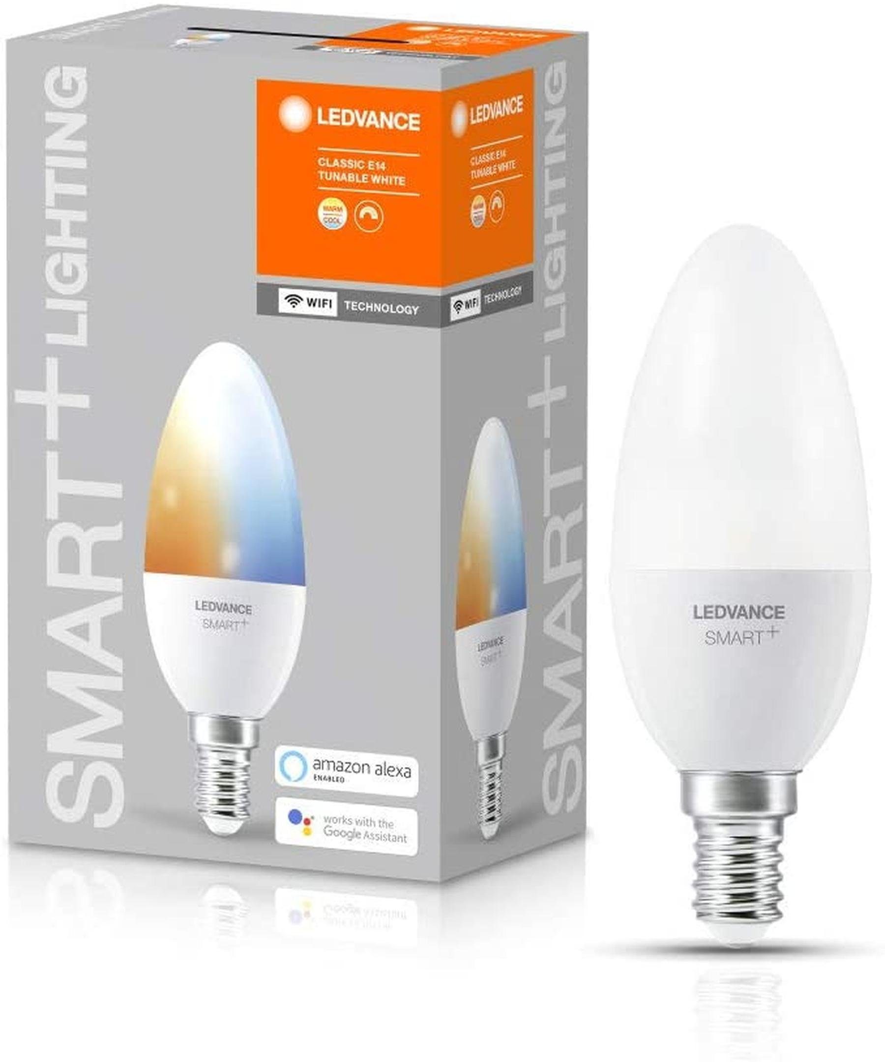 Ledvance SMARTEplus LED Lampe E14 Glühlampe kerzenform Smarte Lampe