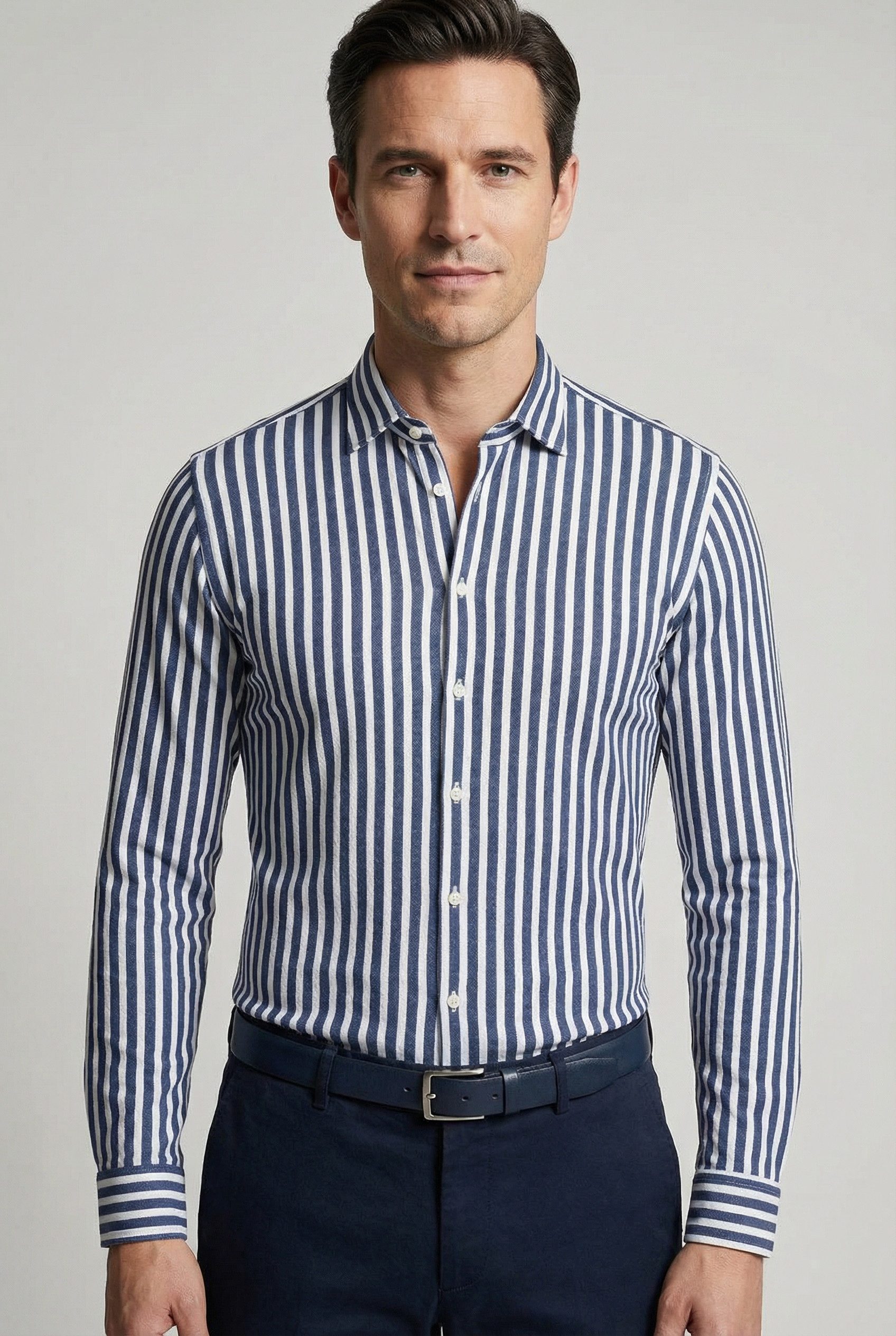 DESOTO Langarmhemd Jerseyhemd Casual Kent