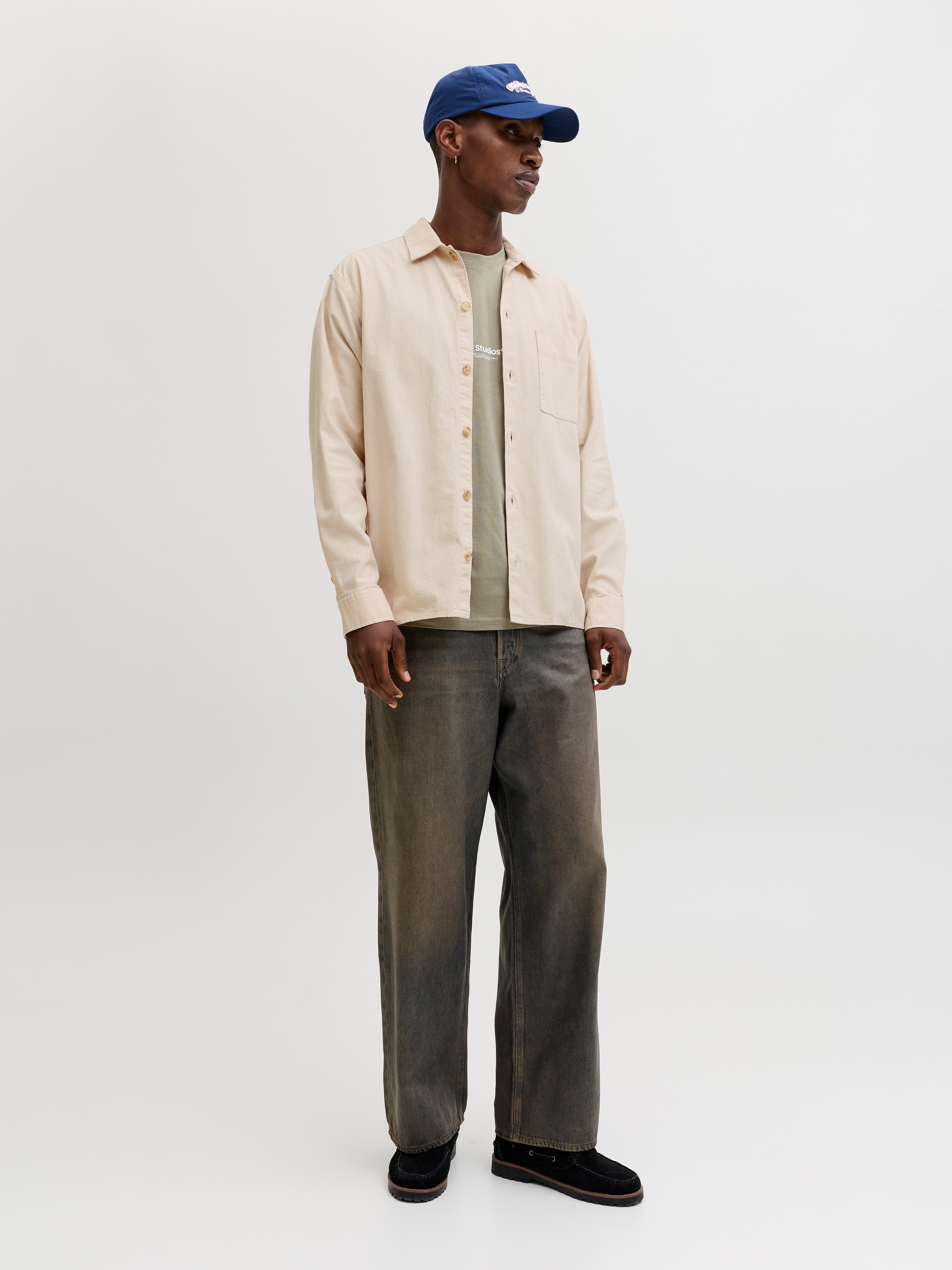 Jack & Jones Langarmhemd JJETRISTAN OVERSHIRT LS SN mit Knopfleiste – Bild 5 von 5