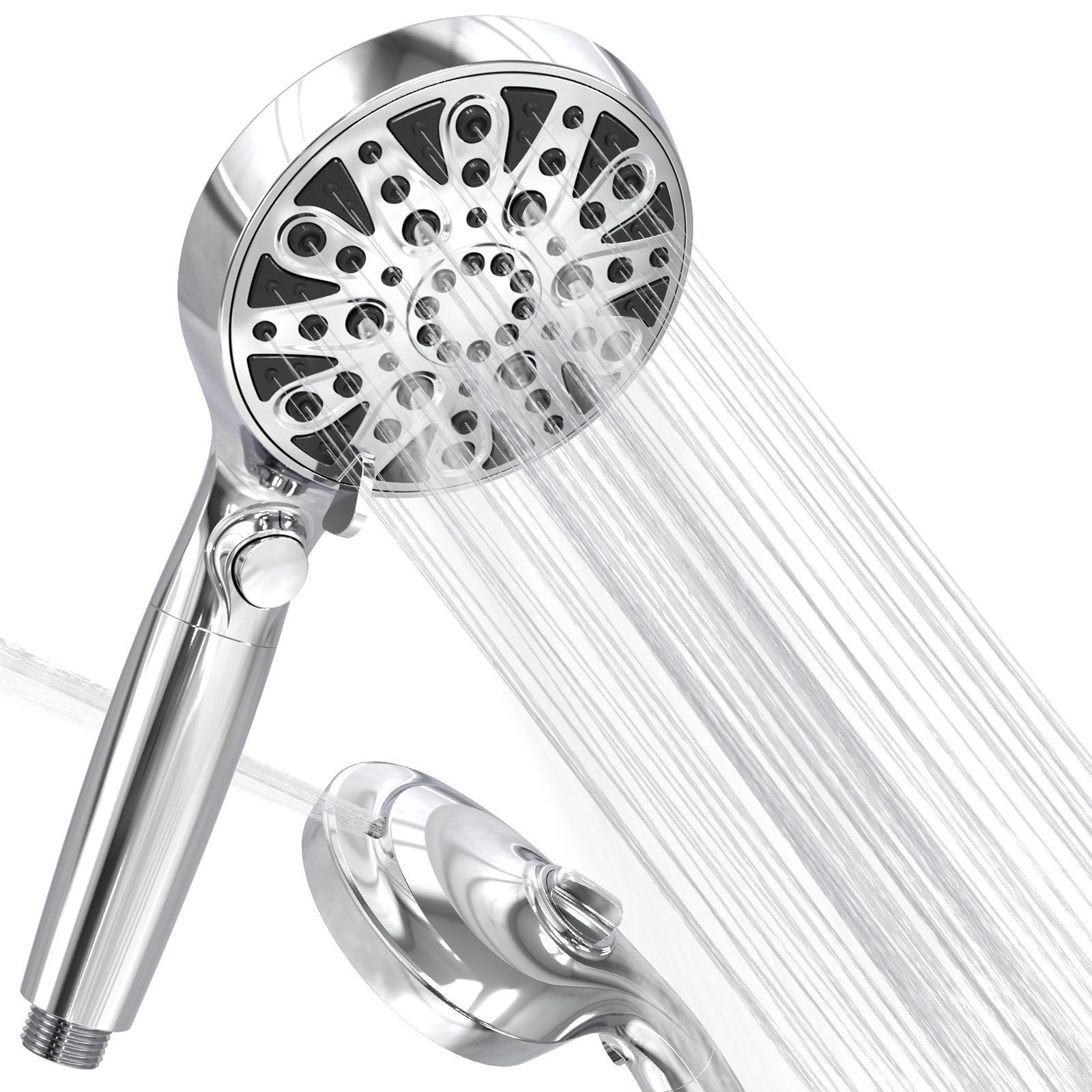 Duschbrause Handbrause mit Filter – 8+2 Strahlarten, Antikalk & Wassersparend