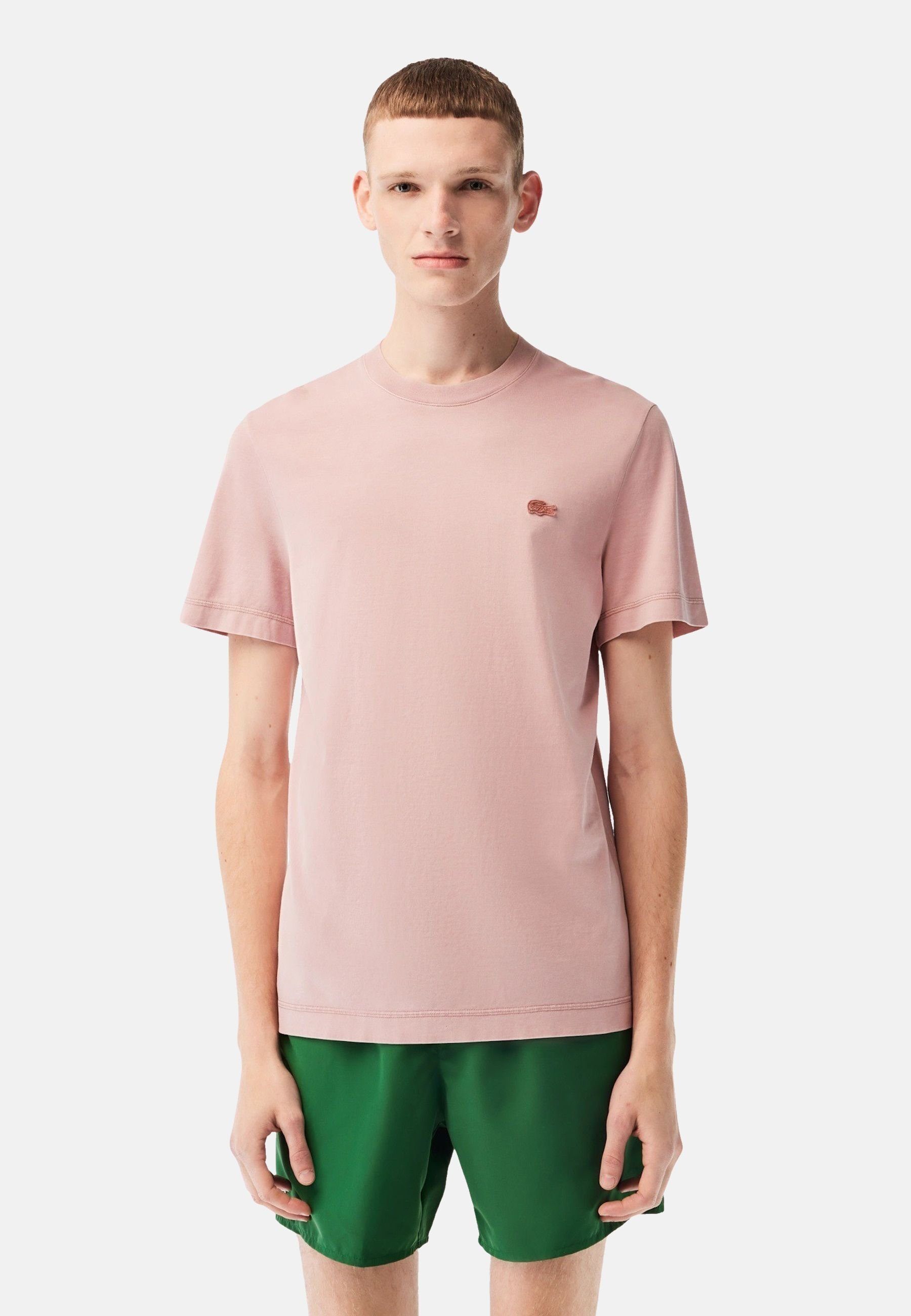 Kurzarmshirt T-Shirt T-Shirt (1-tlg) Lacoste Summer Pack pink