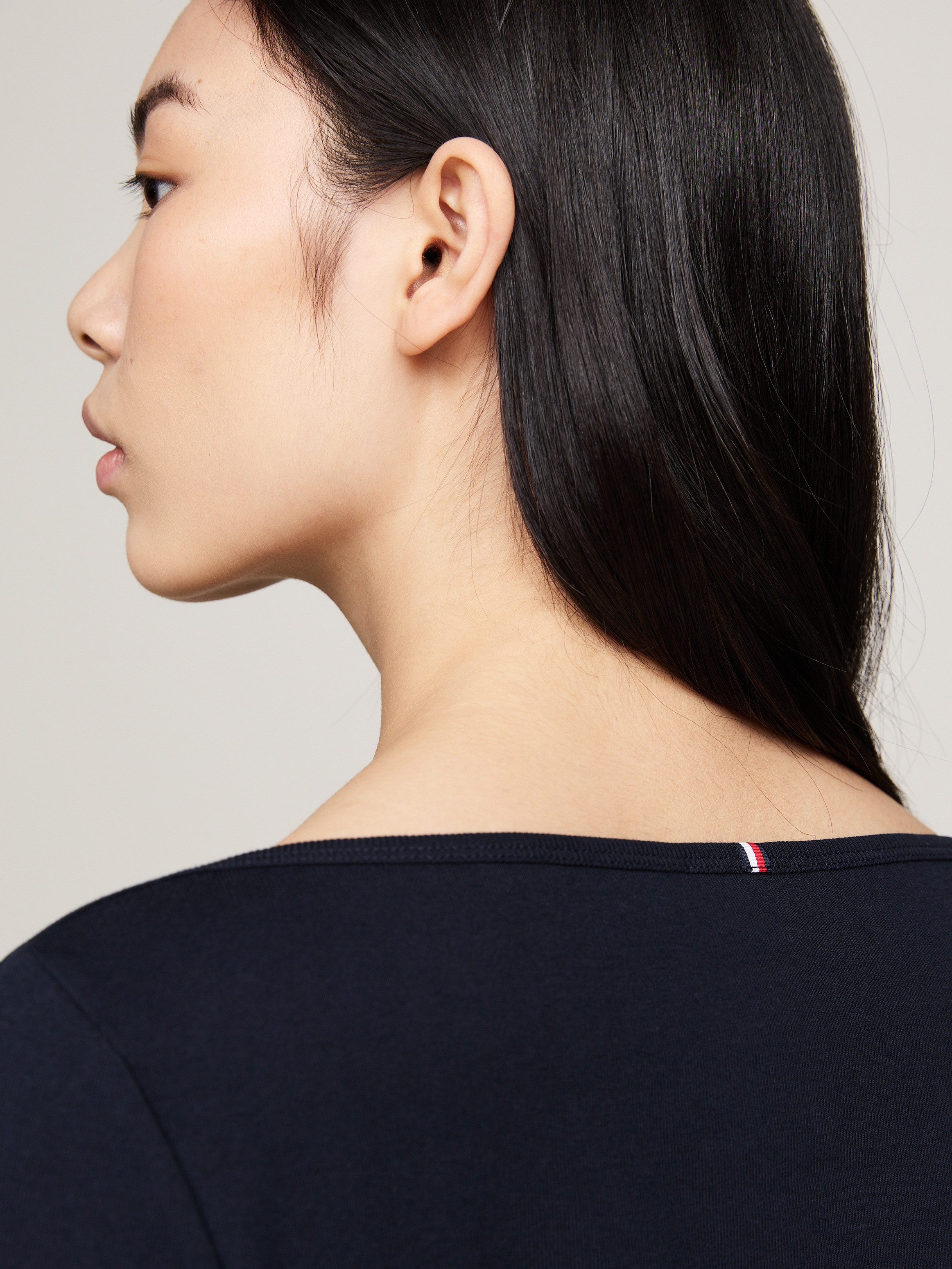 Tommy Hilfiger 3/4-Arm-Shirt NEW CODY SLIM BOAT-NK 3/4SLV mit U-Boot und St günstig online kaufen