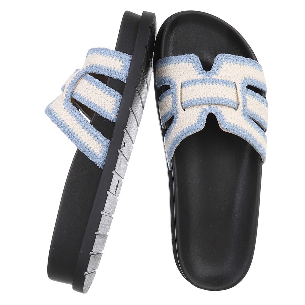 Ital-Design Moderne Damen Sandalen mit Schwarz-Weiß-Design für den Sommer P günstig online kaufen