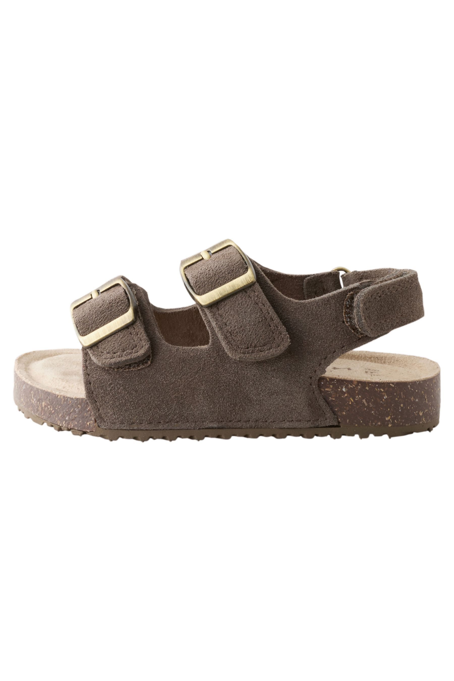 Next Sandalen mit 2 schmalen Riemchen und Kork-Fußbett Sandale