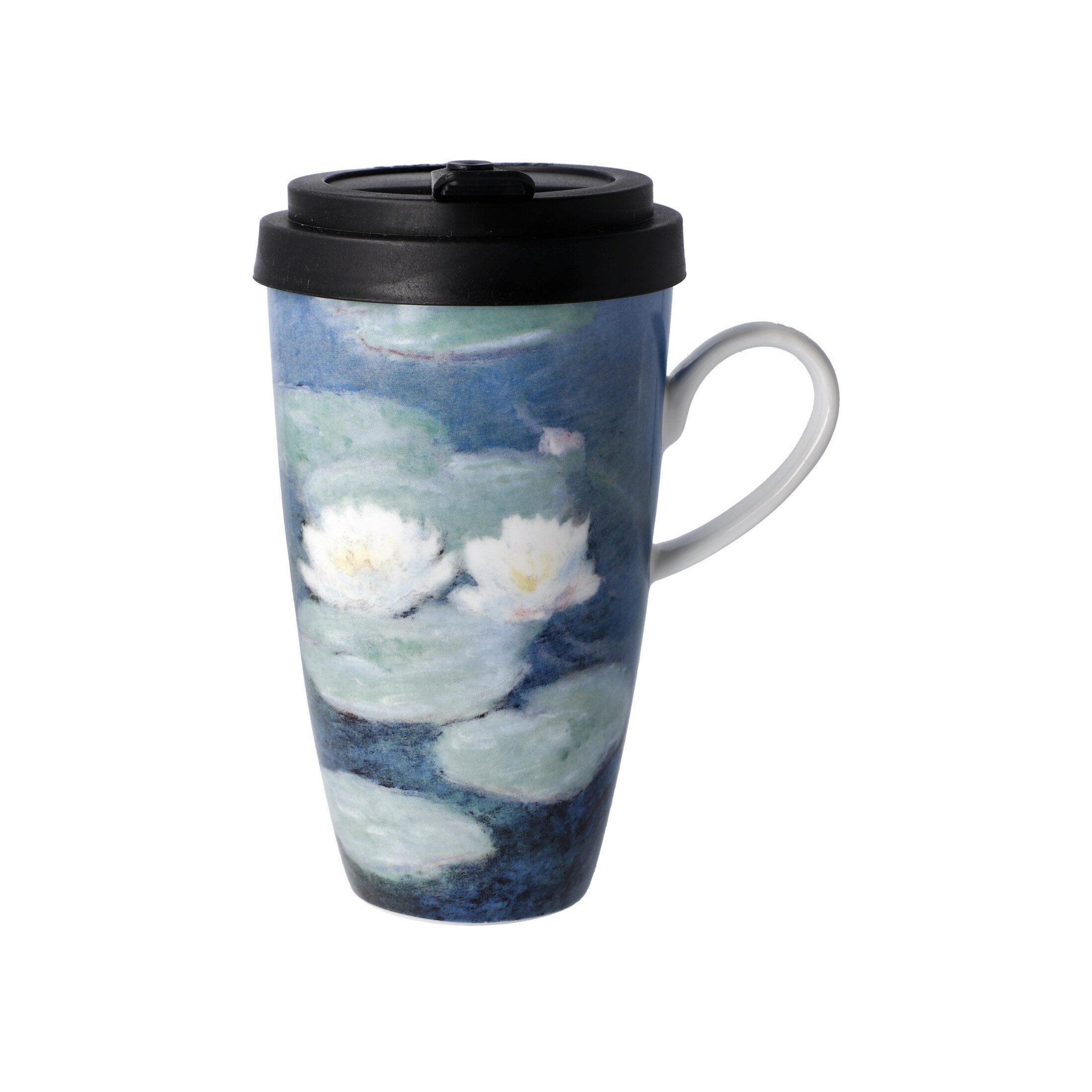 Goebel Tasse Mehrfarbig, Durchmesser 1 cm, Porzellan, Farbe: Mehrfarbig, Motiv: Seerose am Abend