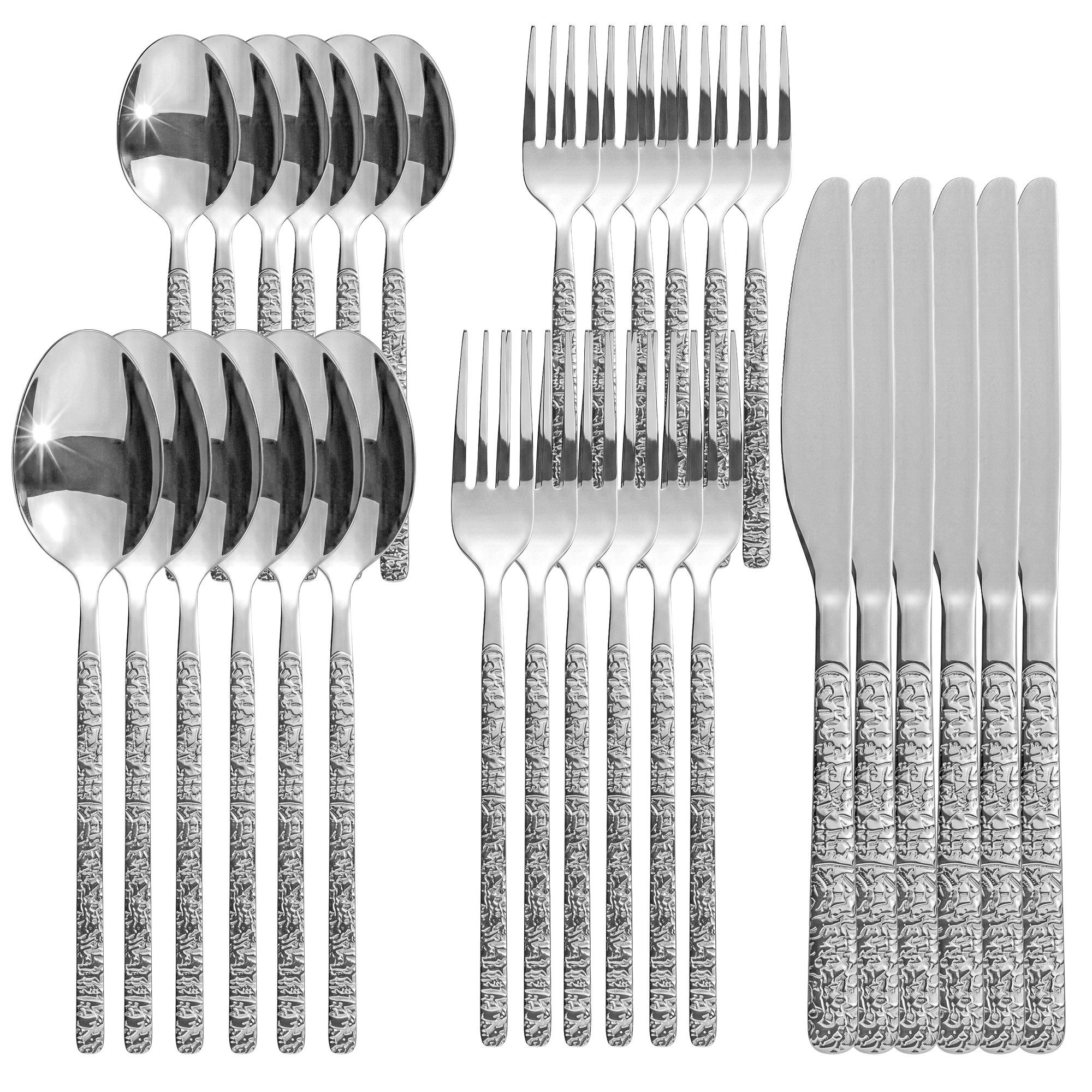 Roxlin Besteck-Set 30-teiliges Edelstahl-Besteckset modern & elegant 4 Farbe, 6 Personen, Edelstahl – Bild 2 von 5